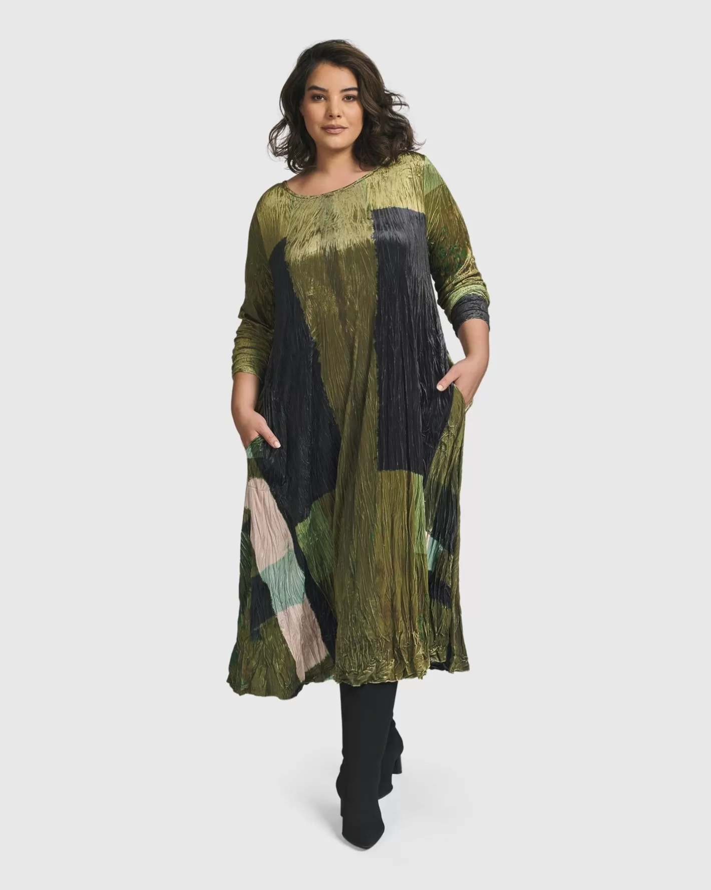 Al Fresco Maxi Dress, Olive-ALEMBIKA Best Sale