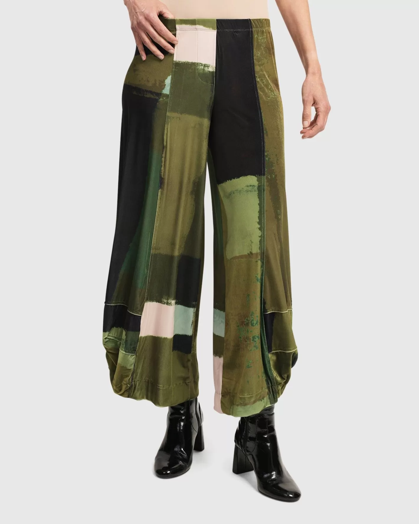 Al Fresco Punto Pants, Olive-ALEMBIKA Online