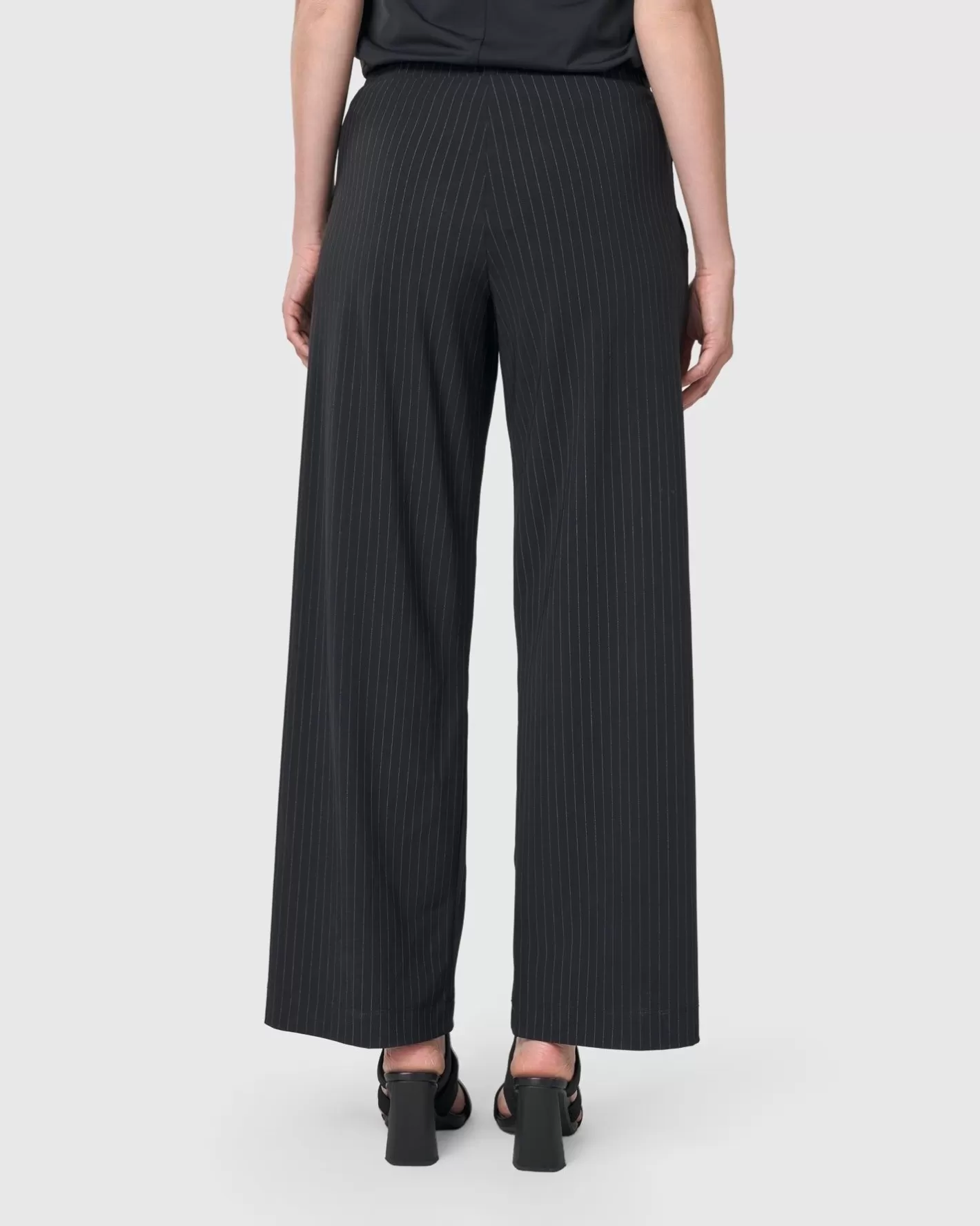 Audrey Straight Leg Pants, Pinstripes-ALEMBIKA Best