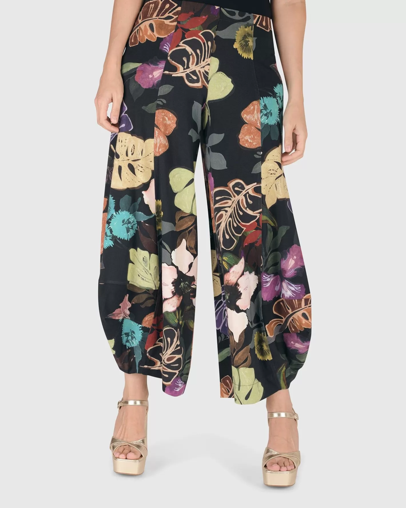 Bali Punto Pants, Leaves Multi-ALEMBIKA Best Sale