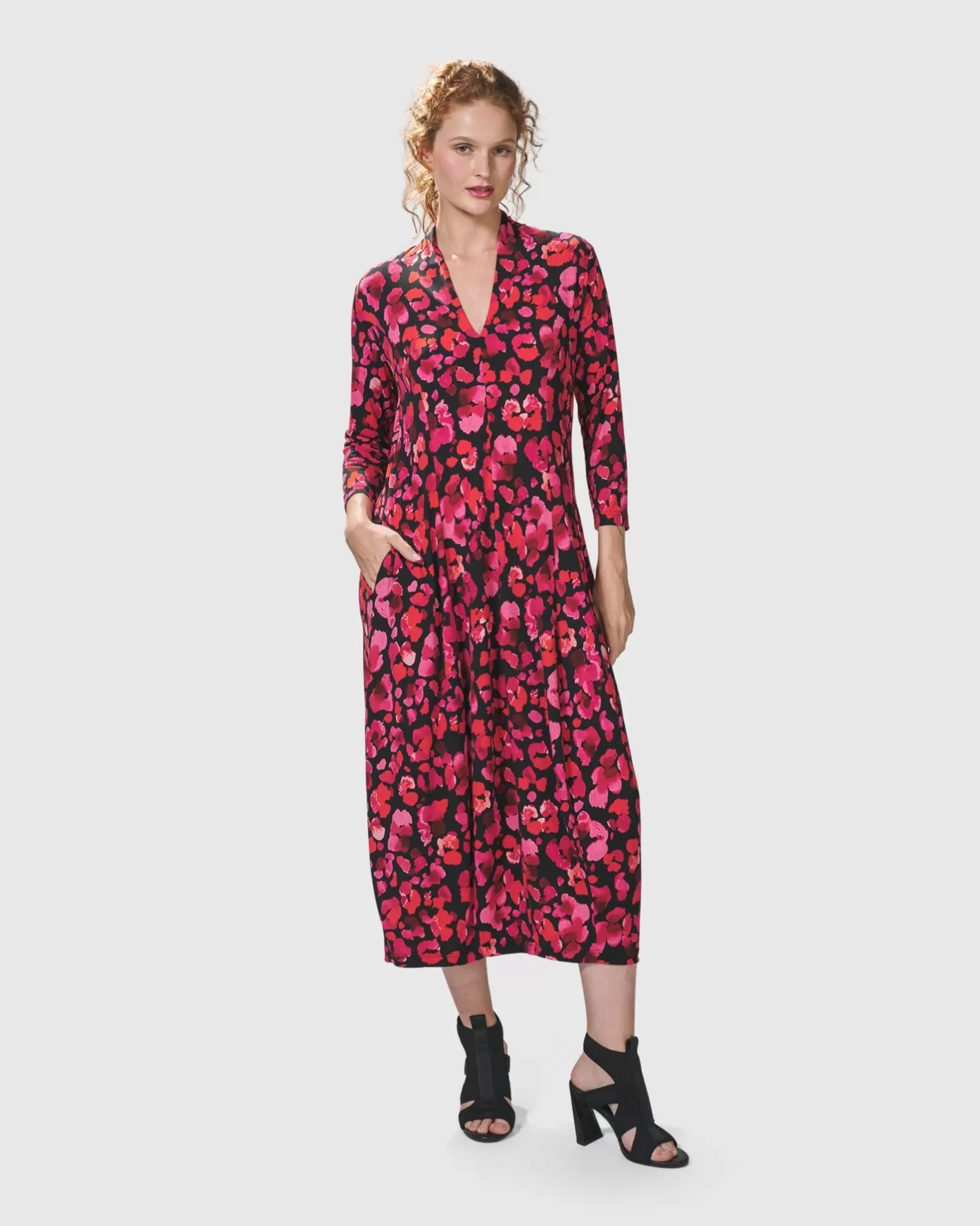 Begonia Cocoon Dress, Petals-ALEMBIKA Discount