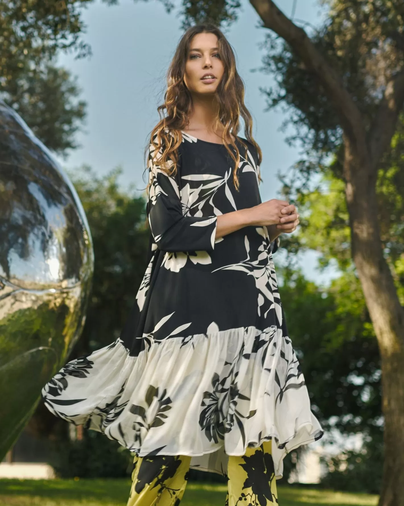 Bellini Relaxed Dress, Floral-ALEMBIKA Sale