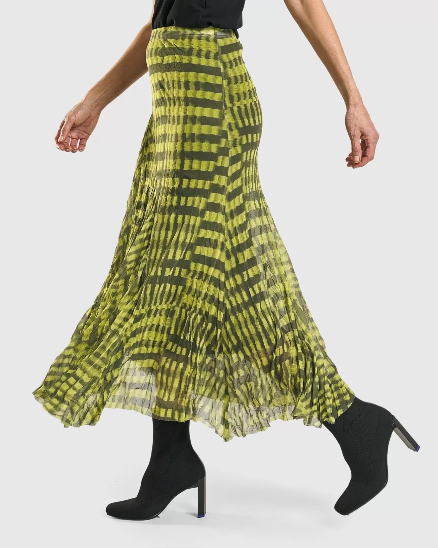 Bohemia Swing Skirt, Yellow-ALEMBIKA Flash Sale