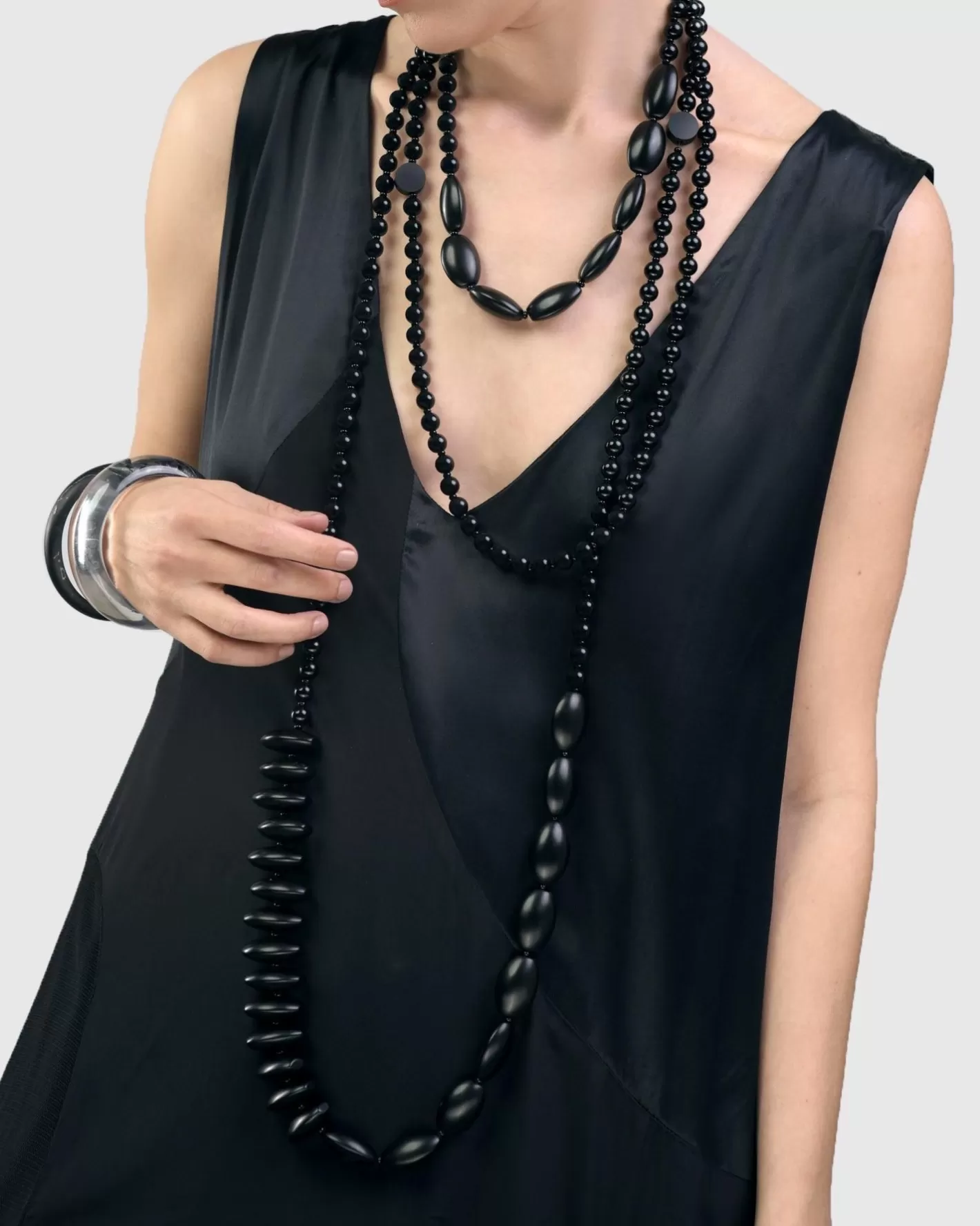 Catania Bead Necklace, Black-ALEMBIKA Flash Sale