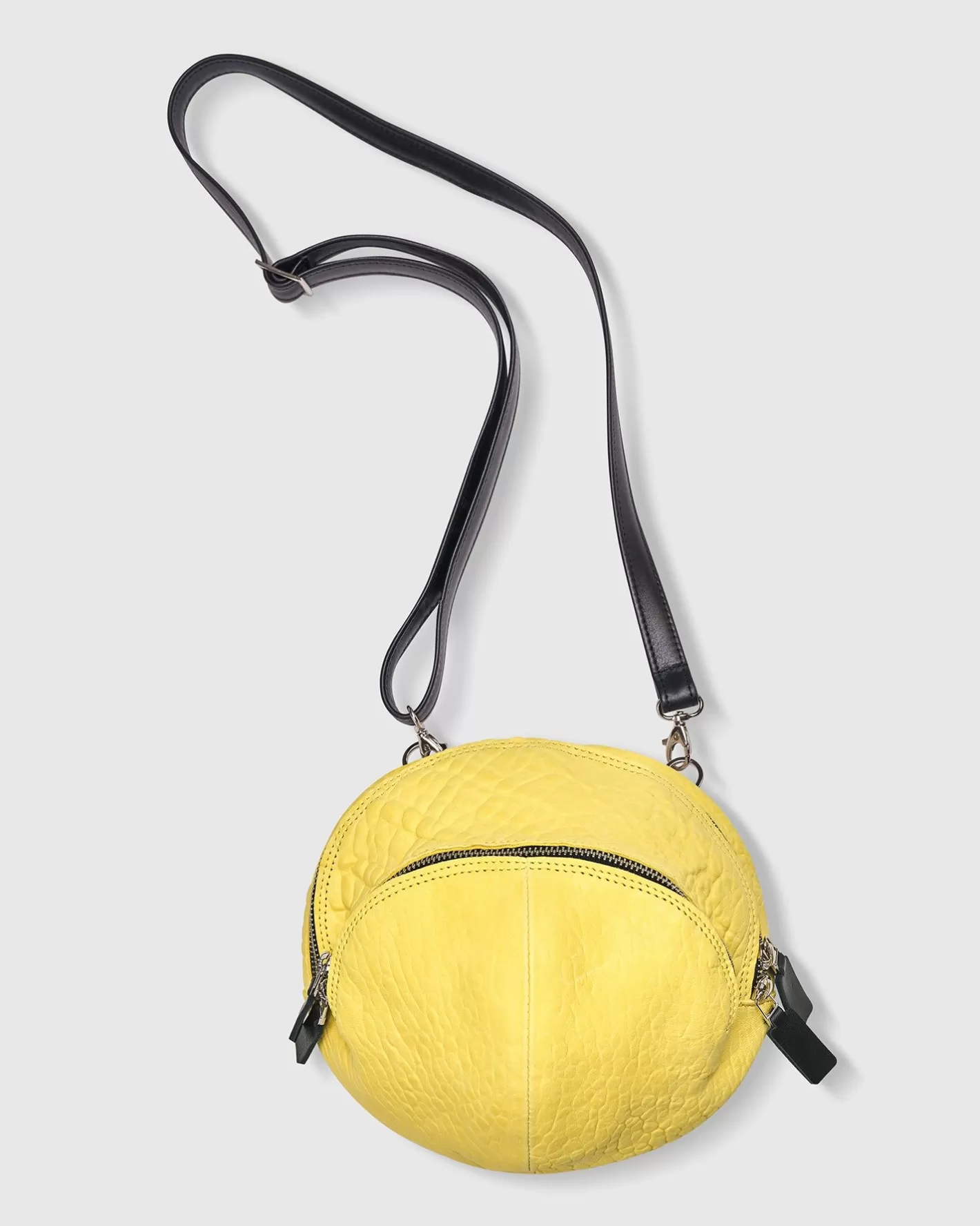 Circle Canteen Bag, Yellow-ALEMBIKA Fashion