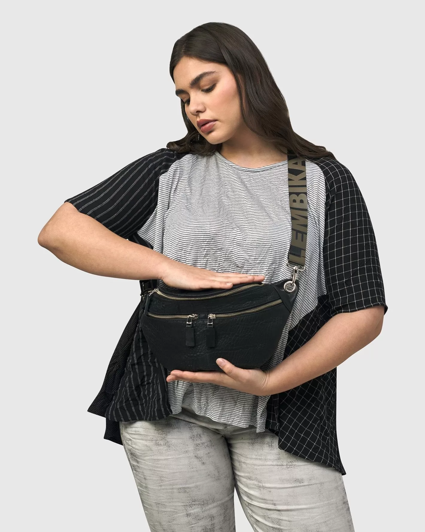 Crossbody Sling Bag, Black-ALEMBIKA Flash Sale