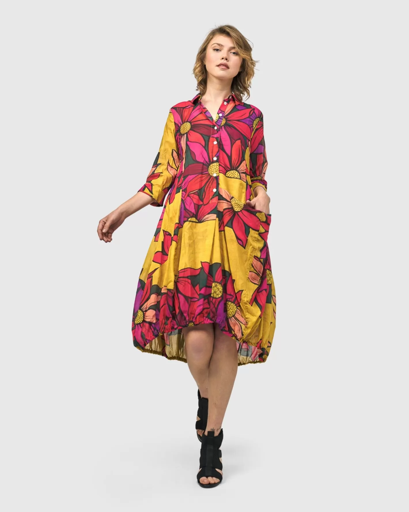 Dandelion Wonderful Dress, Bouquet-ALEMBIKA Discount