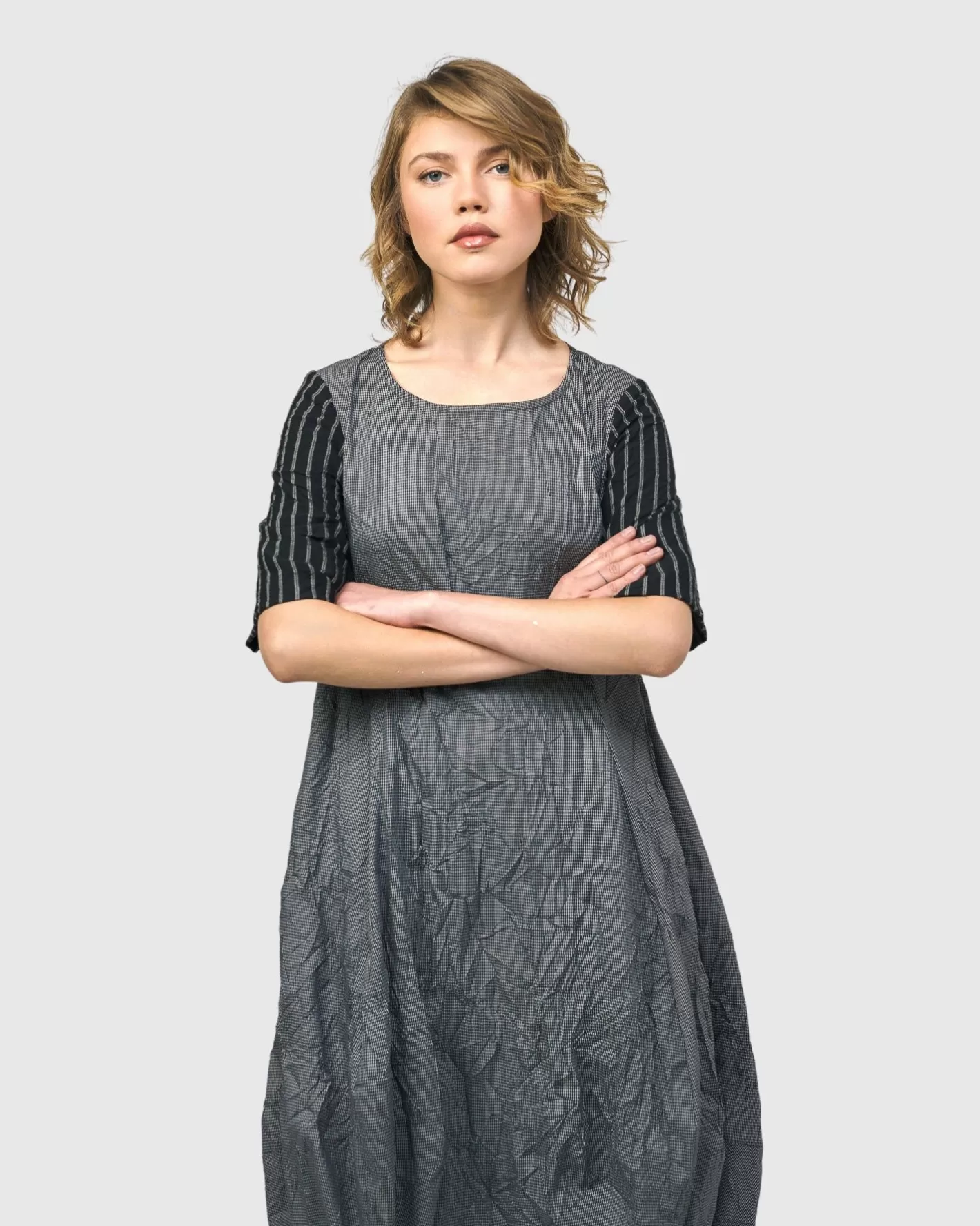 Demeter Relaxed Cocoon Dress, Mix-ALEMBIKA Flash Sale