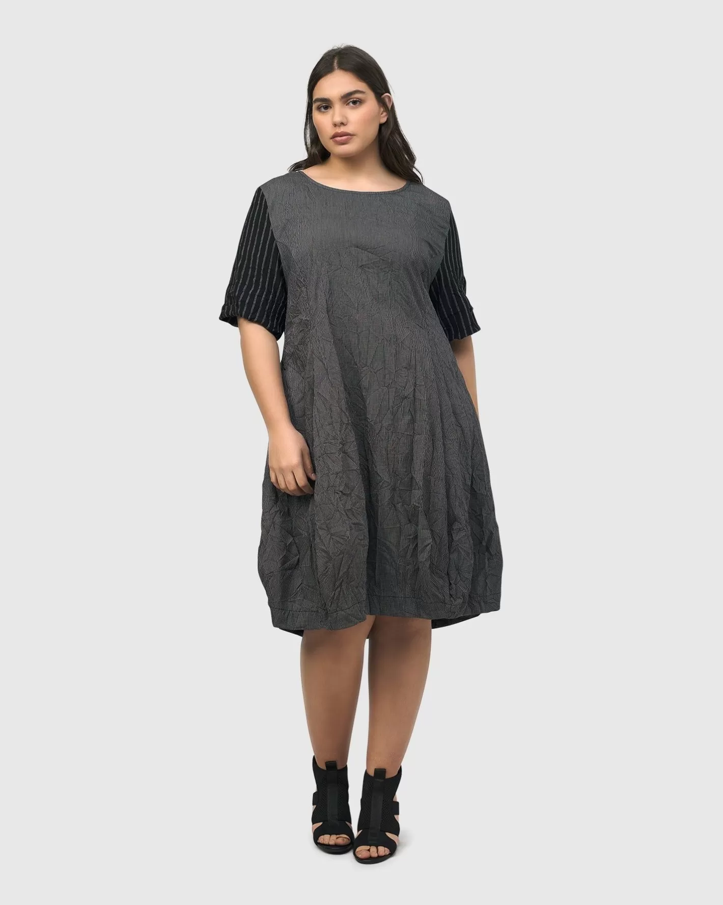 Demeter Relaxed Cocoon Dress, Mix-ALEMBIKA Best Sale