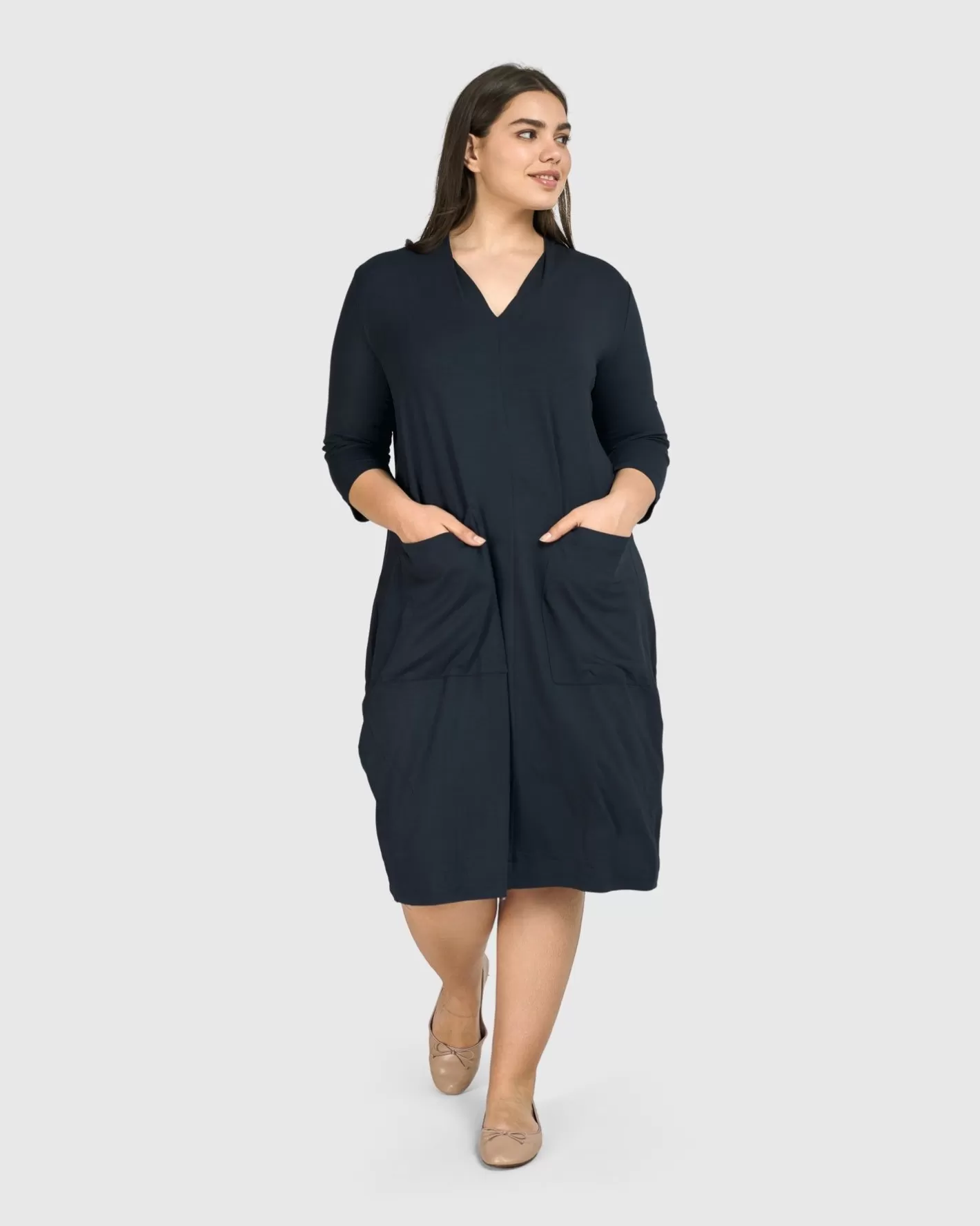 Essential Cargo Dress, Ocean-ALEMBIKA Clearance