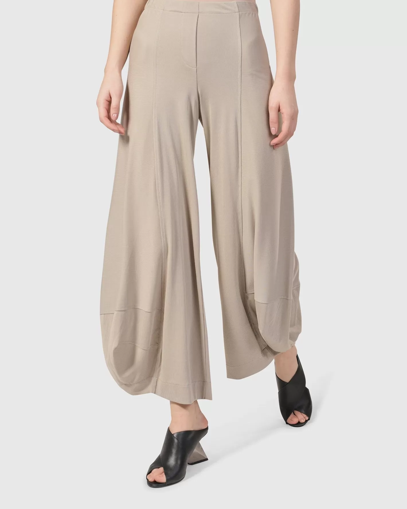 Essential Go-To Punto Pants, Ecru-ALEMBIKA Discount