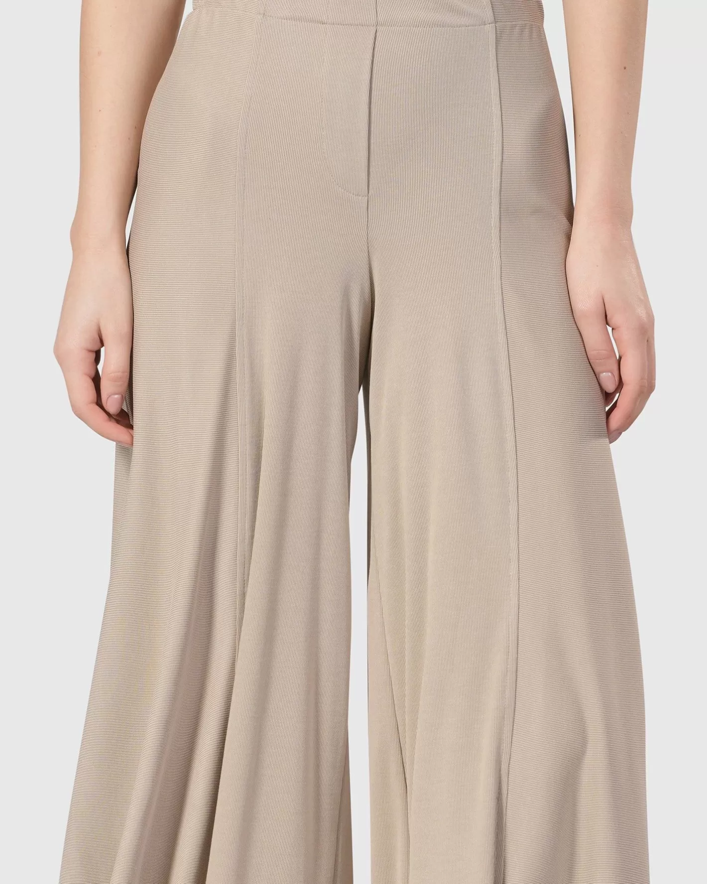 Essential Go-To Punto Pants, Ecru-ALEMBIKA Discount