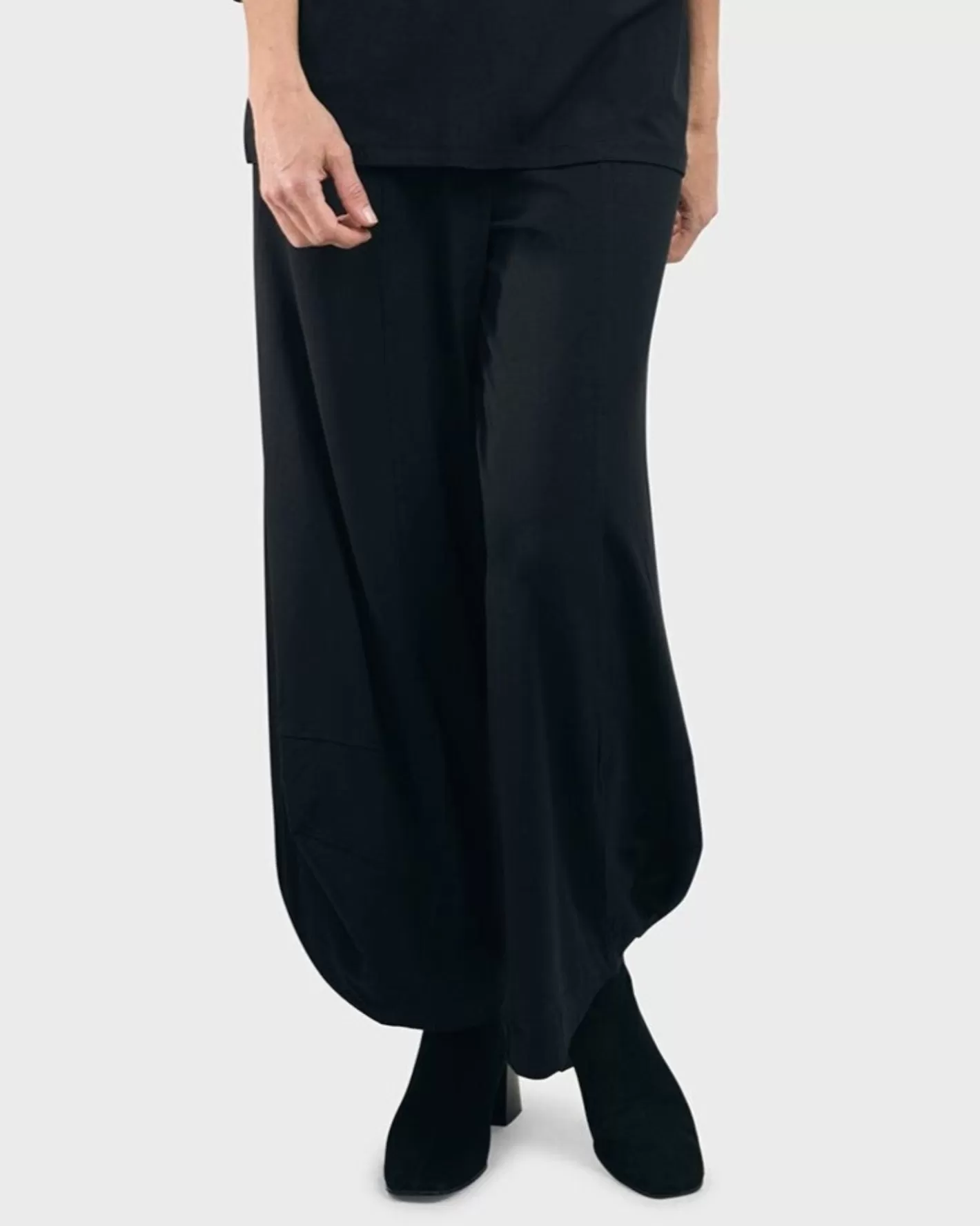 Essential Punto Pants, Tall, Black-ALEMBIKA Store