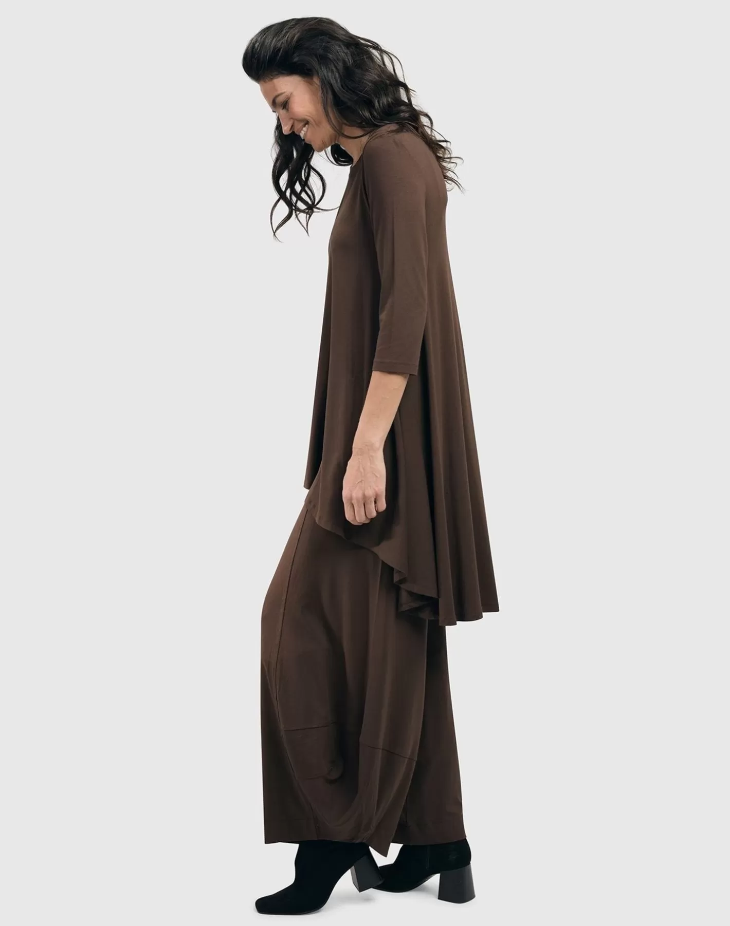 Essential Punto Pants, Tall, Coffee-ALEMBIKA Best Sale