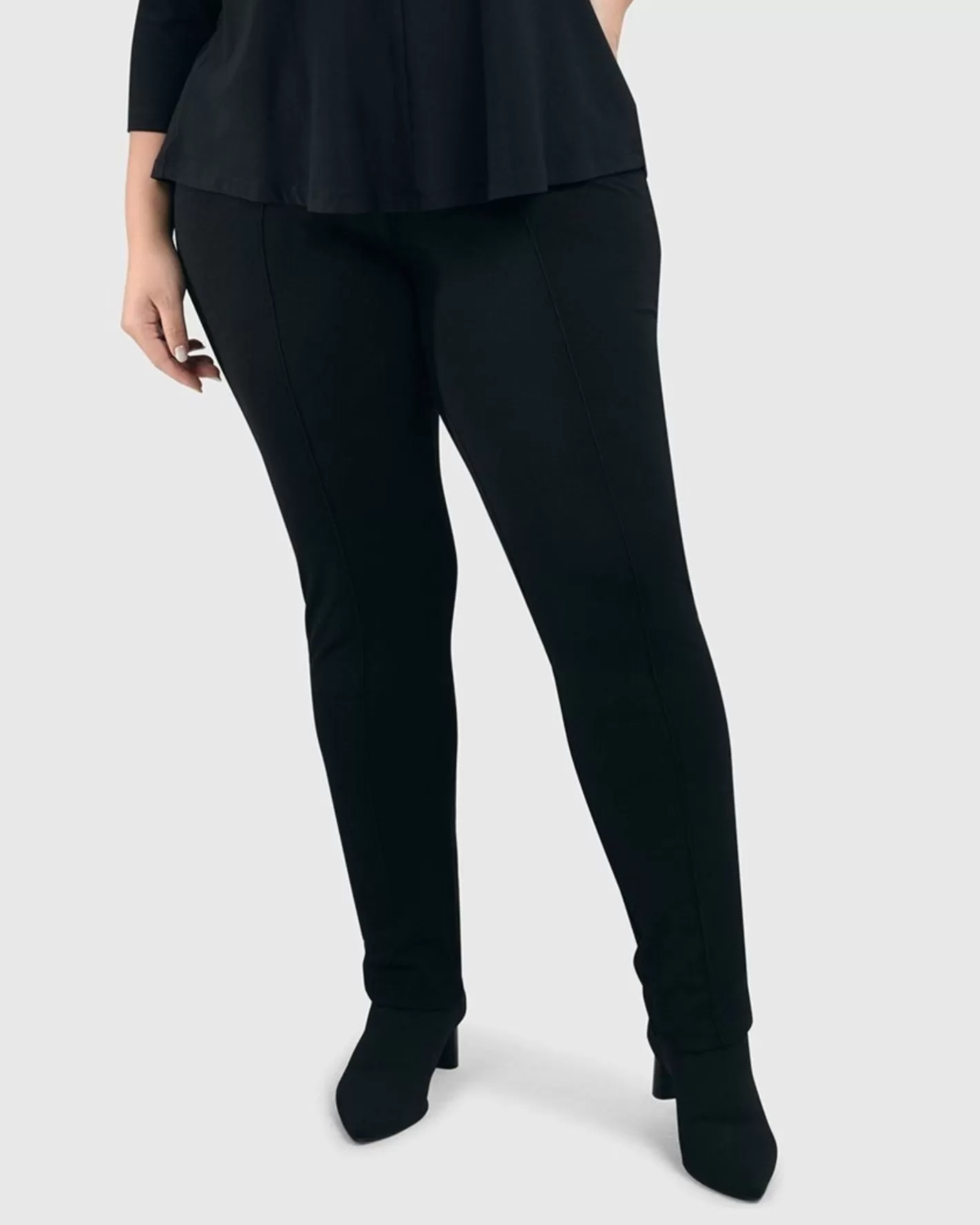 Essential Slim Pants, Black-ALEMBIKA Online