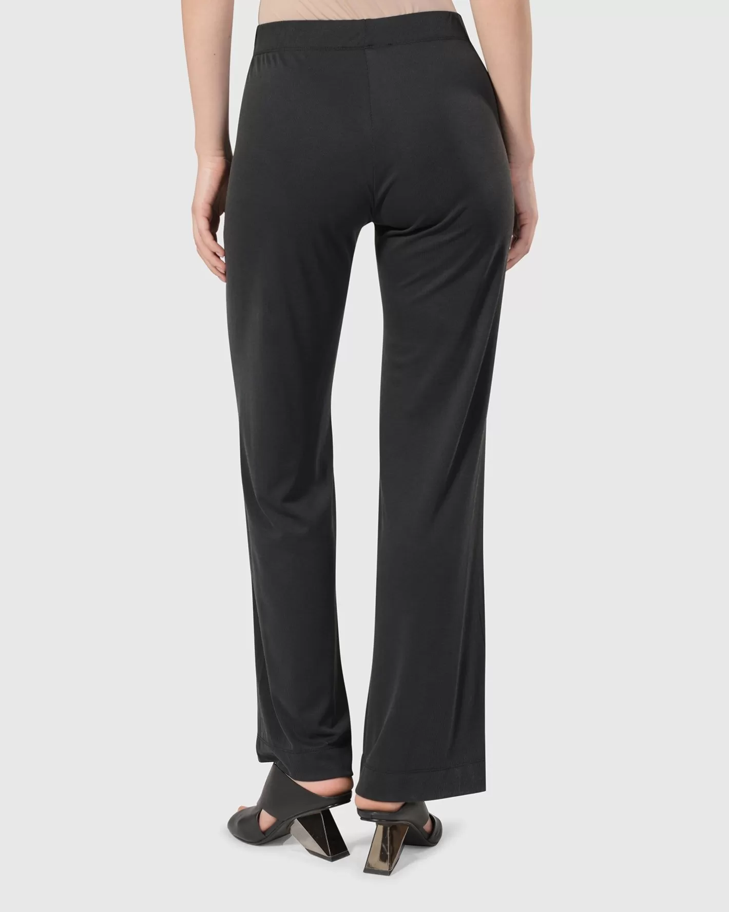 Essential Straight Leg Pants, Charcoal-ALEMBIKA Sale