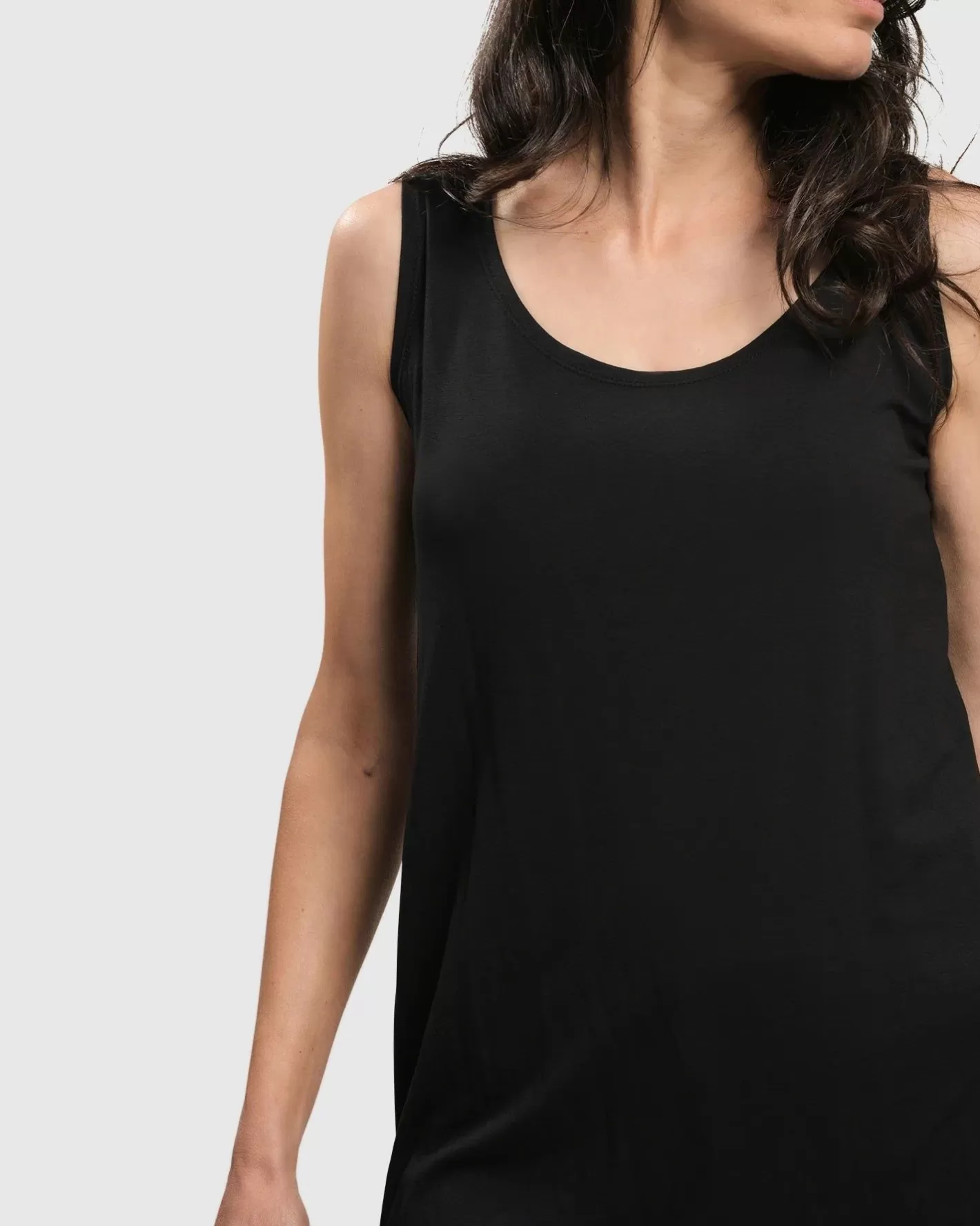 Essential Tank Top, Black-ALEMBIKA Online