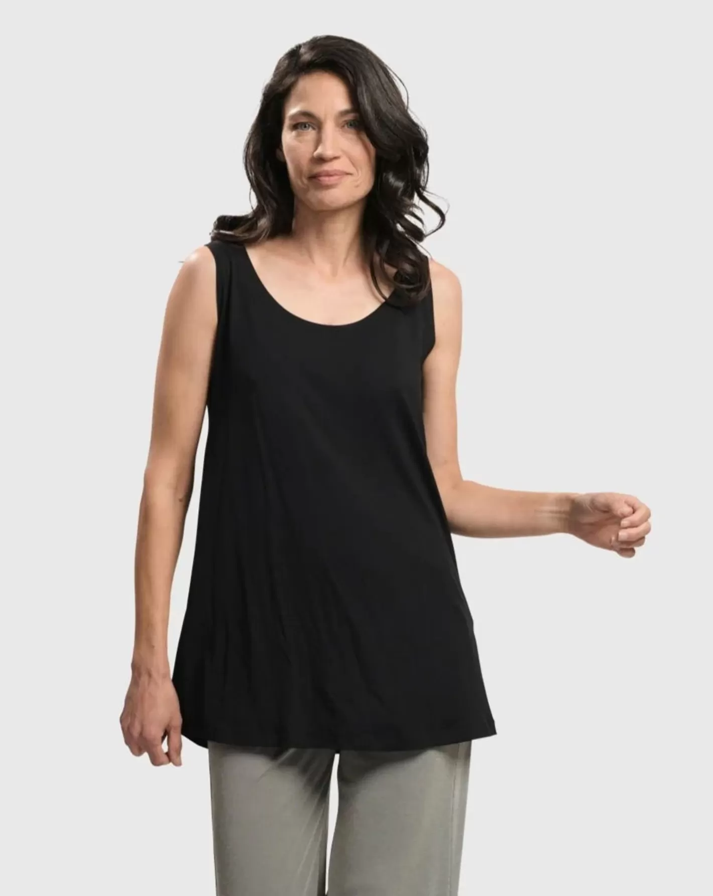 Essential Tank Top, Black-ALEMBIKA Online