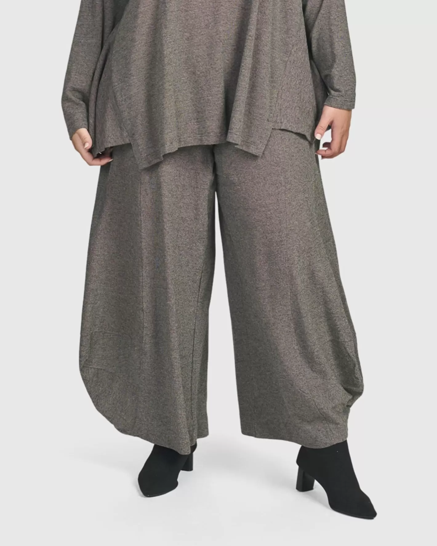 Essential Toned Up Punto Pants, Fog-ALEMBIKA Discount