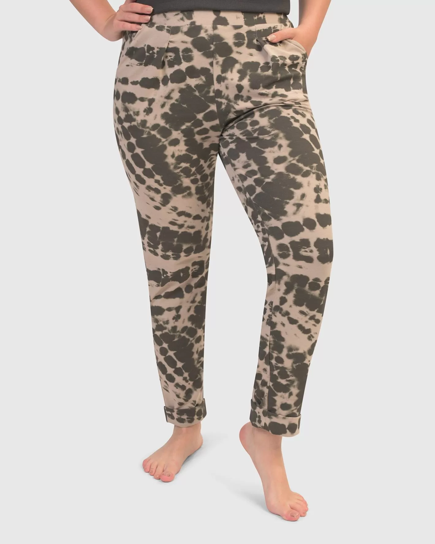 Exhale Jogger Pants, Stone Tie-Dye-ALEMBIKA Shop