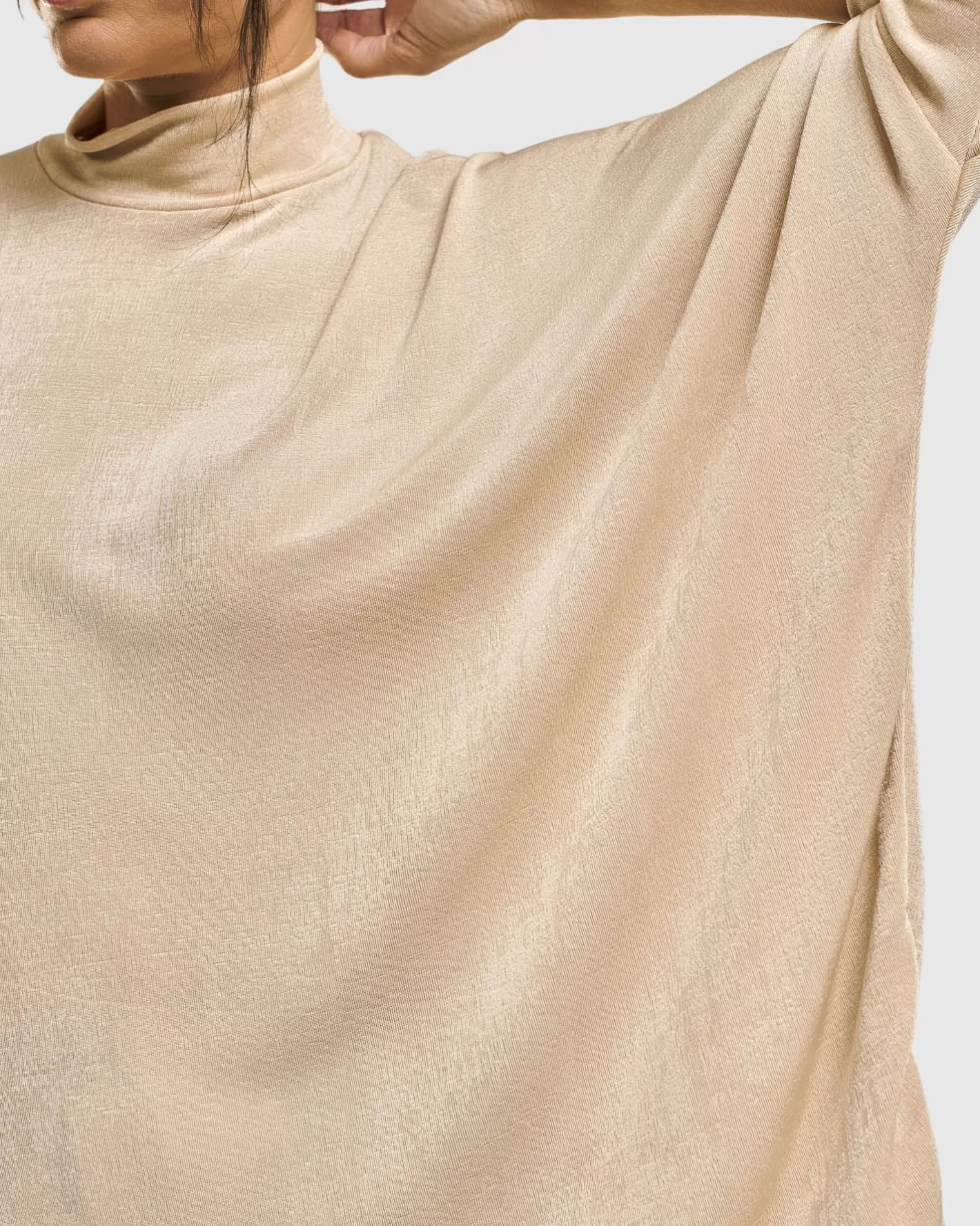 Fawn Mockneck Top, Nude-ALEMBIKA Clearance