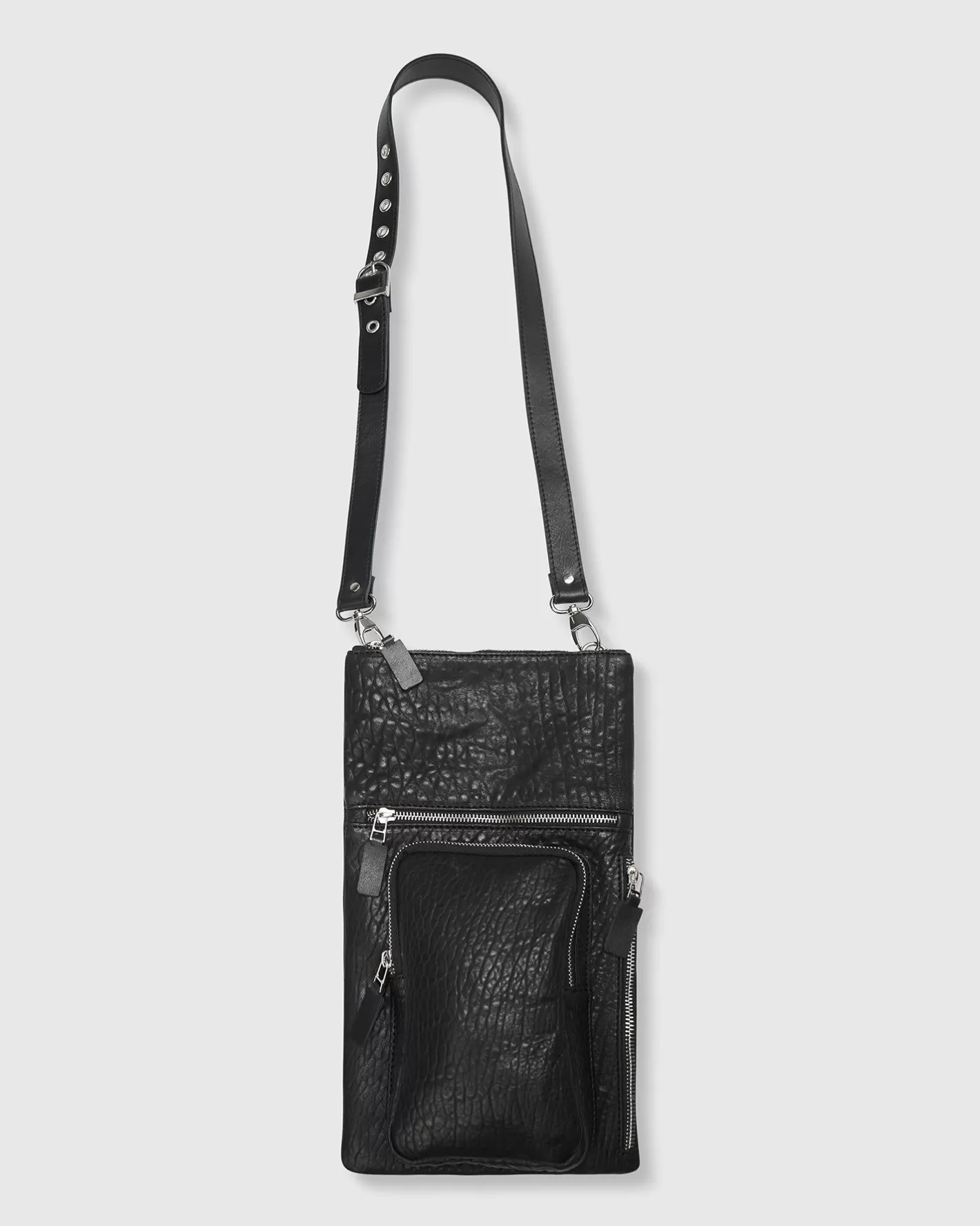 Flat Stash Pouch Bag, Black-ALEMBIKA Store