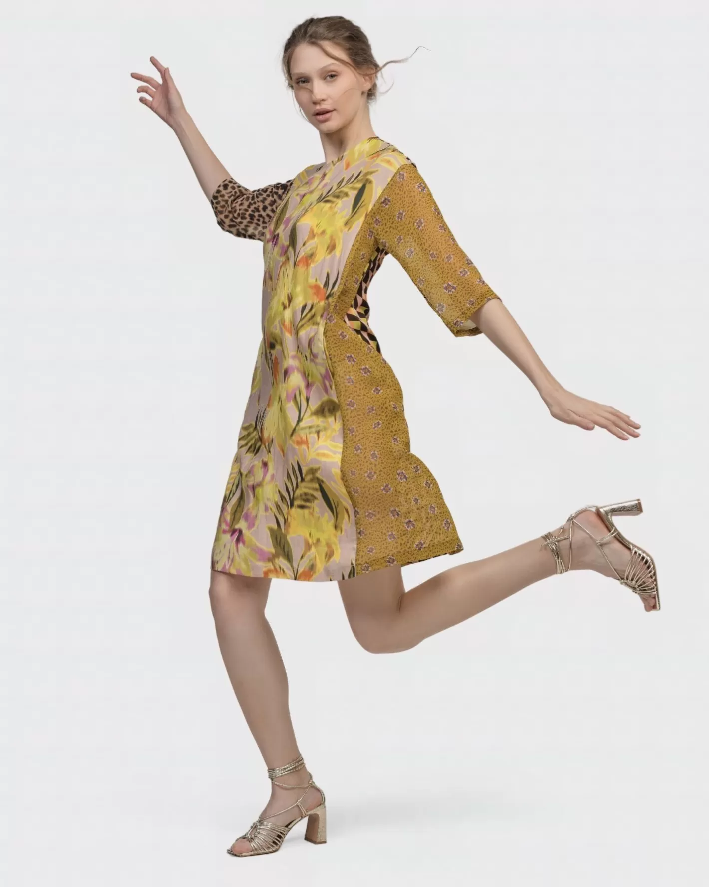 Fleur De Lis Shift Dress, Lilly-ALEMBIKA Best Sale