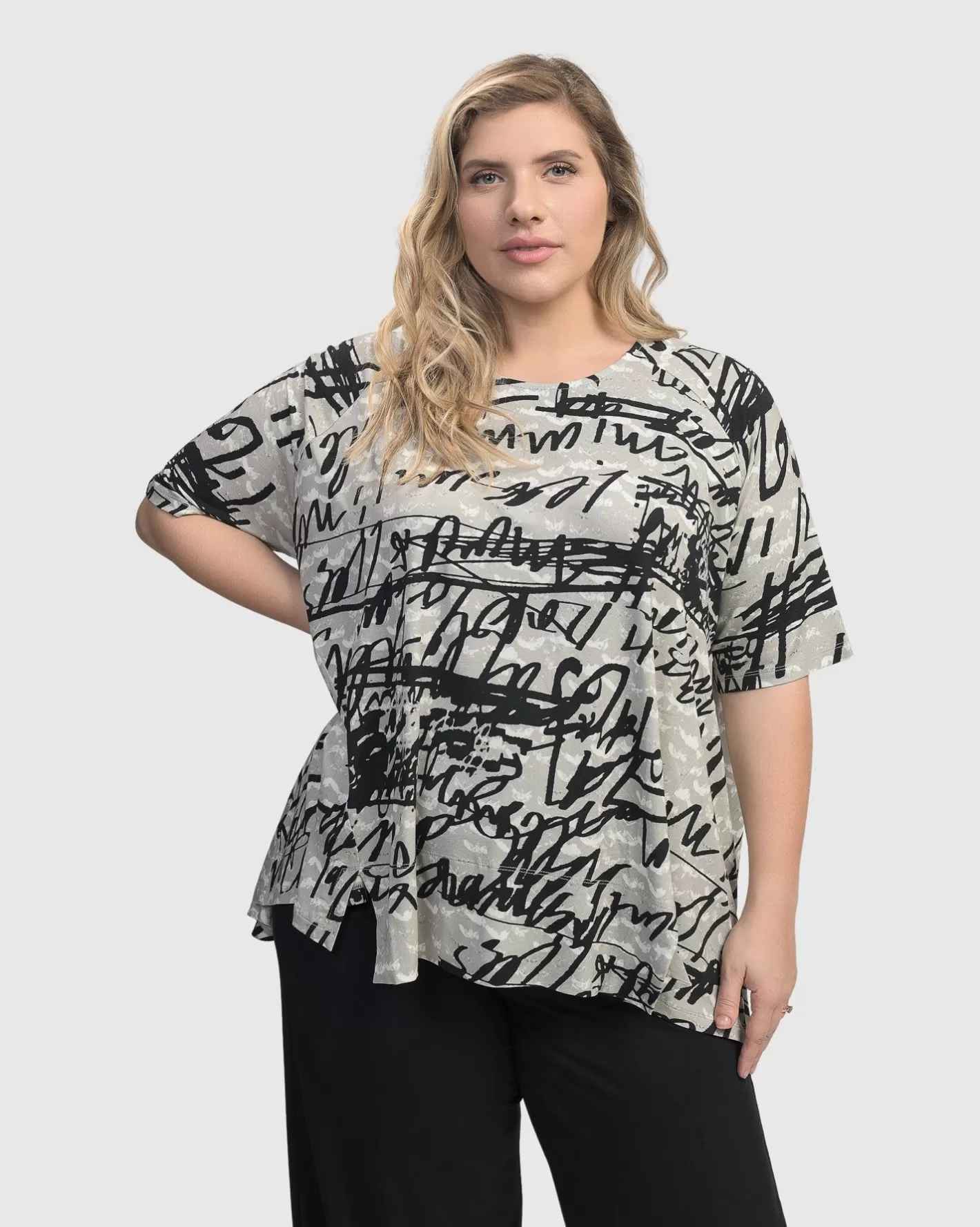 Flirty Swing T-Shirt, Script-ALEMBIKA Discount