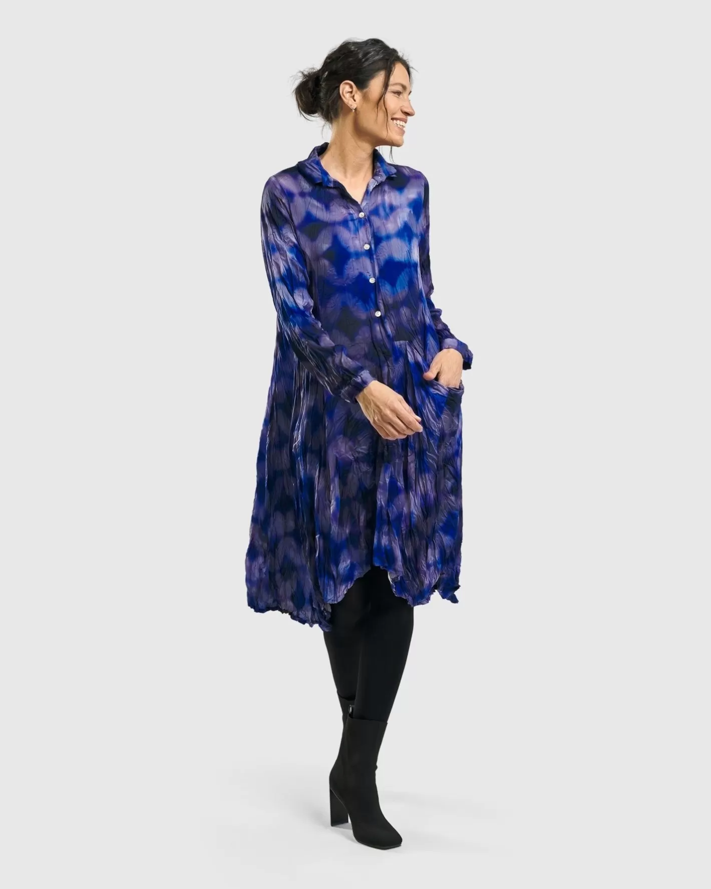 Fortuna Wonderful Pocket Dress, Royal-ALEMBIKA Clearance