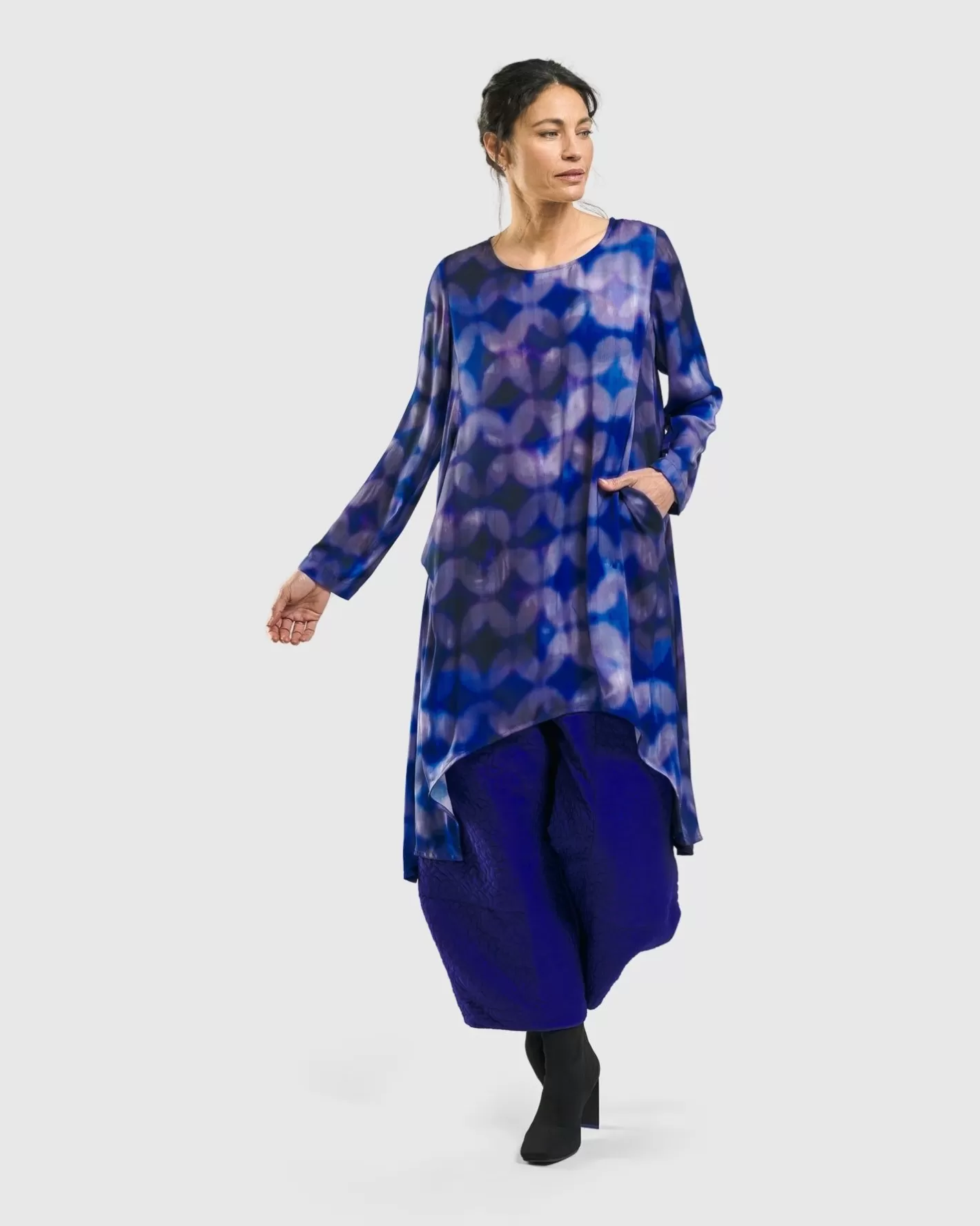 Gemstone Tunic Top, Royal-ALEMBIKA Best Sale