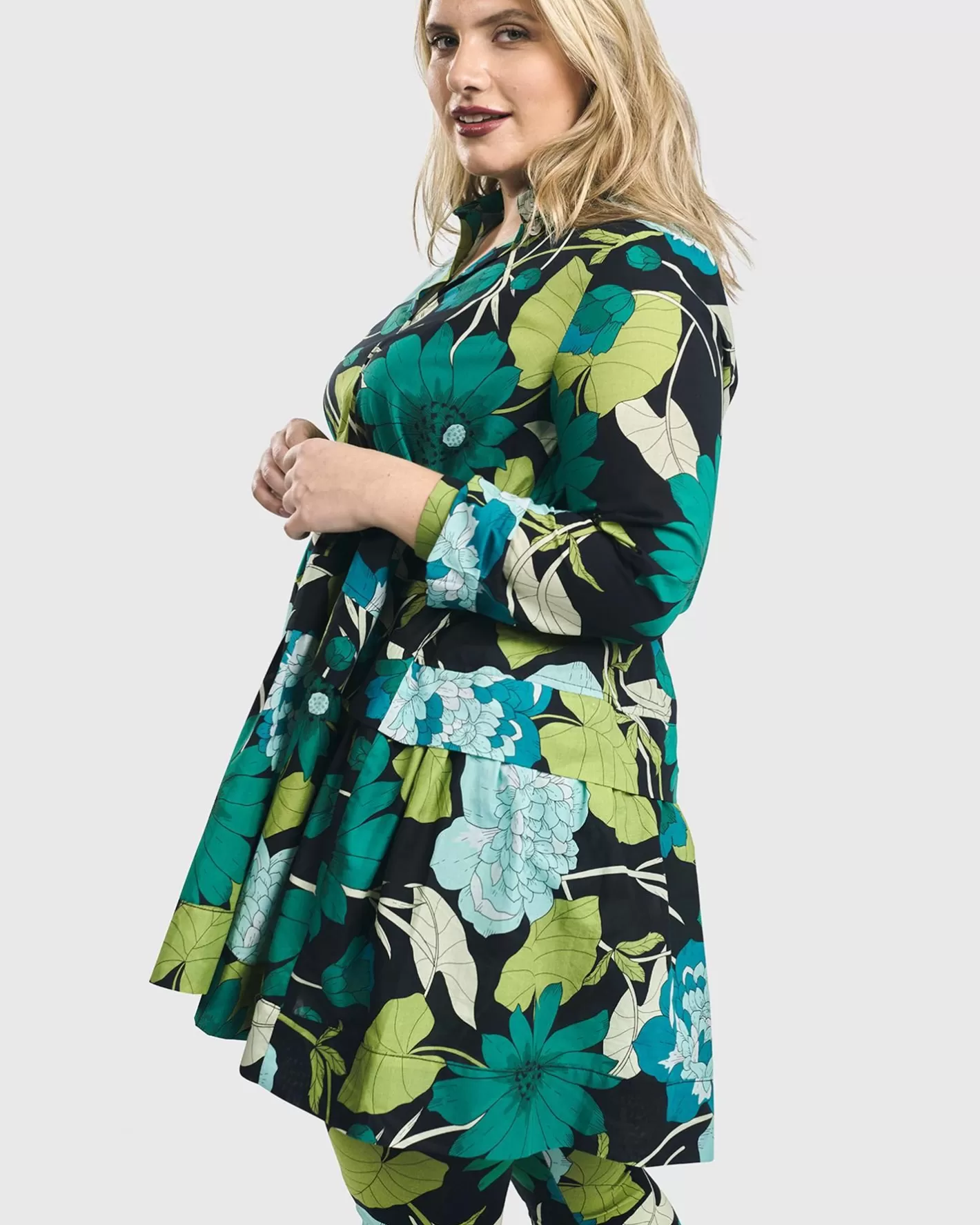 Getaway Tunic Blouse, Floral-ALEMBIKA Discount