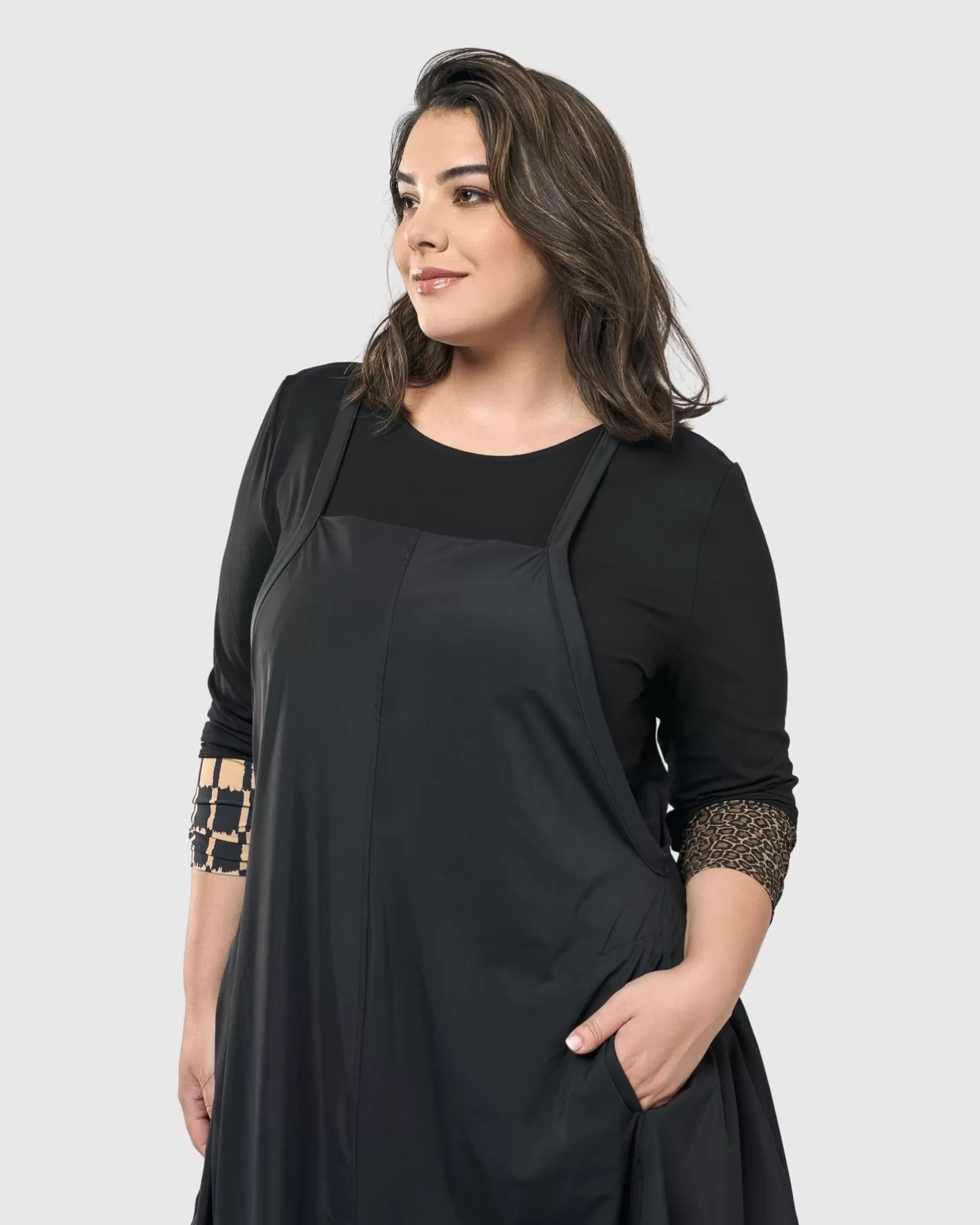 Go-To Long Sleeve Top, Coffee-ALEMBIKA Discount