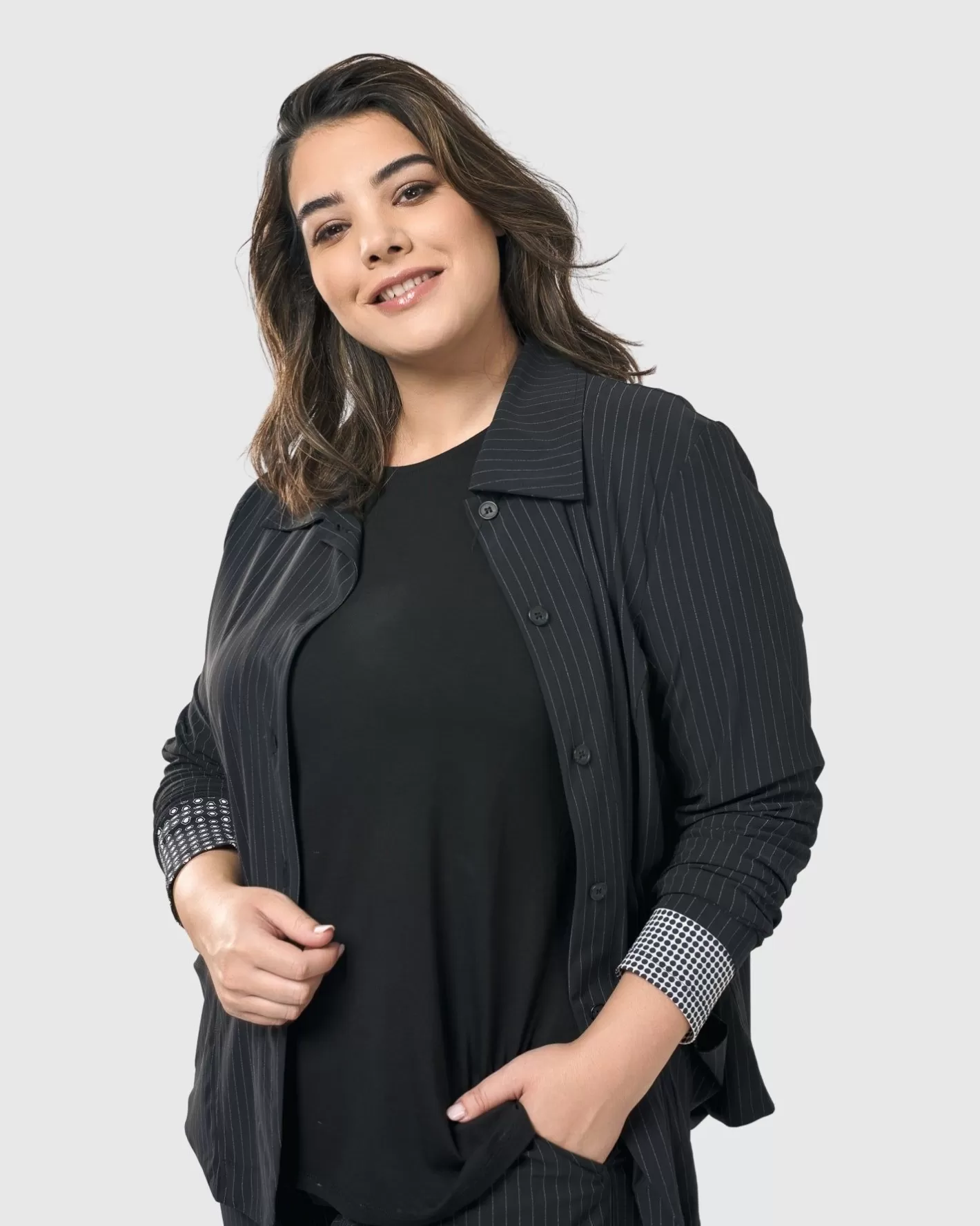 Go-To Long Sleeve Top, Mono-ALEMBIKA Hot