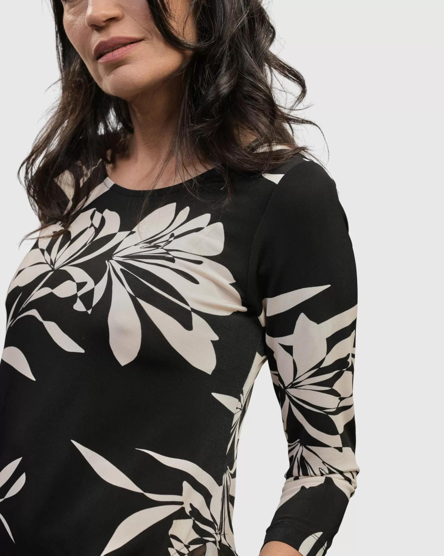 Happy Hour Tunic Top, Floral-ALEMBIKA Fashion