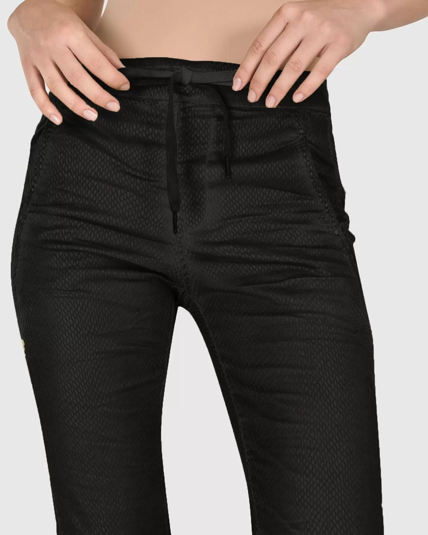 Iconic Stretch Jeans, Black Snake-ALEMBIKA Sale