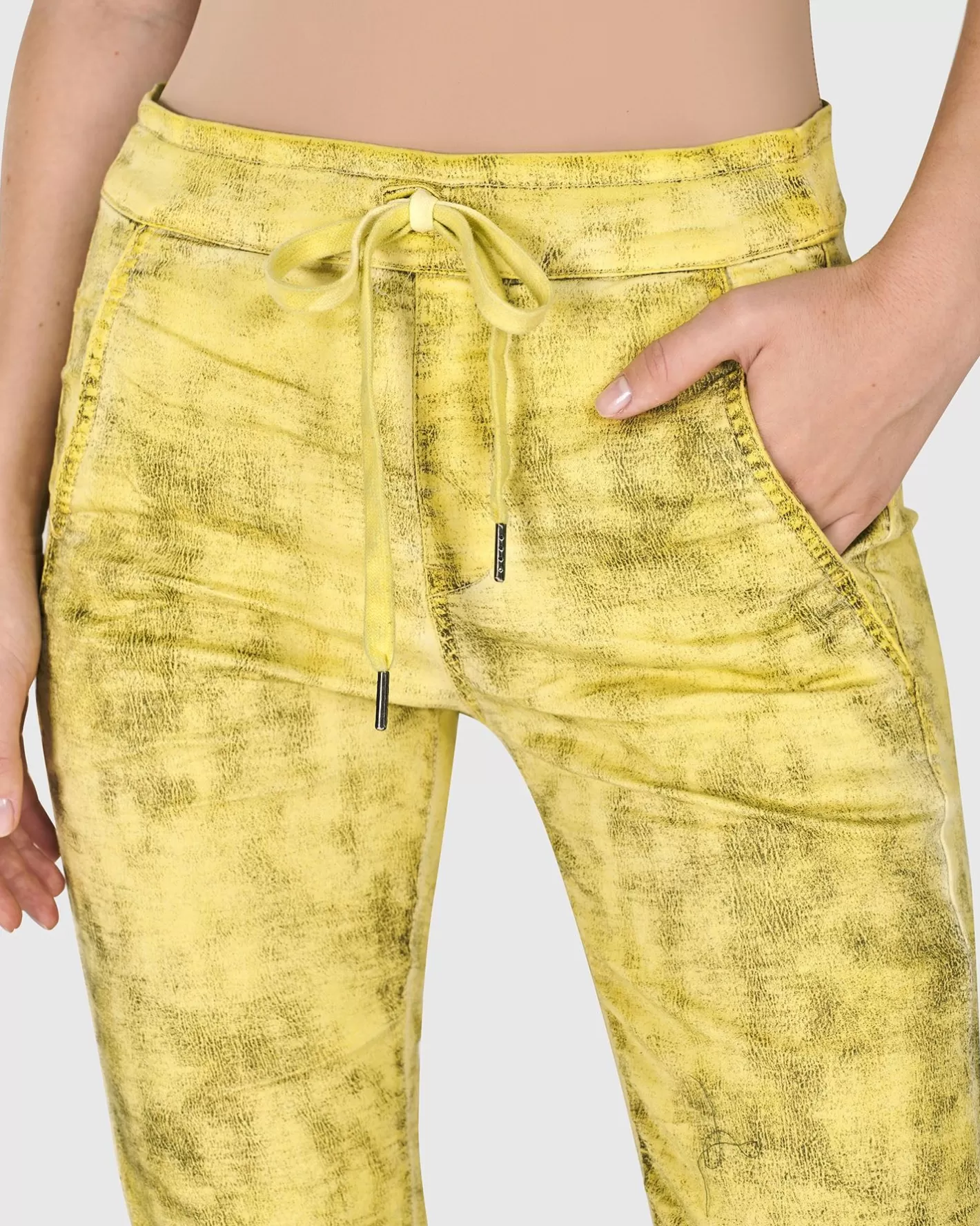 Iconic Stretch Jeans, Citron-ALEMBIKA Cheap