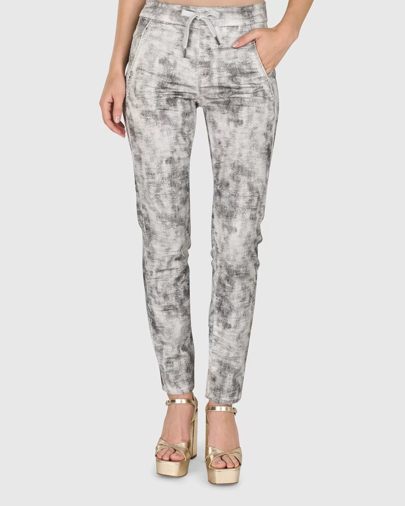 Iconic Stretch Jeans, Marble-ALEMBIKA Outlet