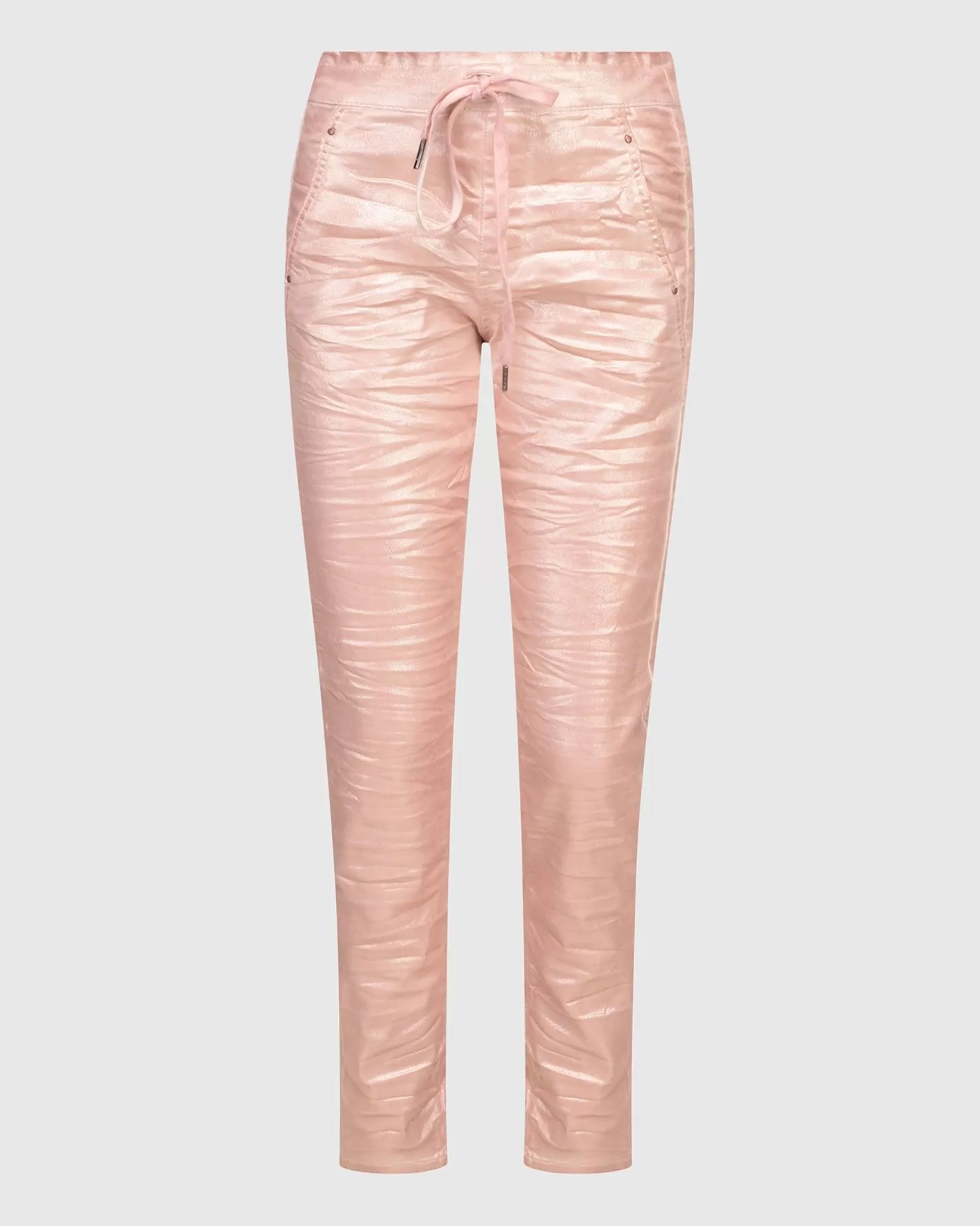 Iconic Stretch Jeans, Metallic Powder-ALEMBIKA Best