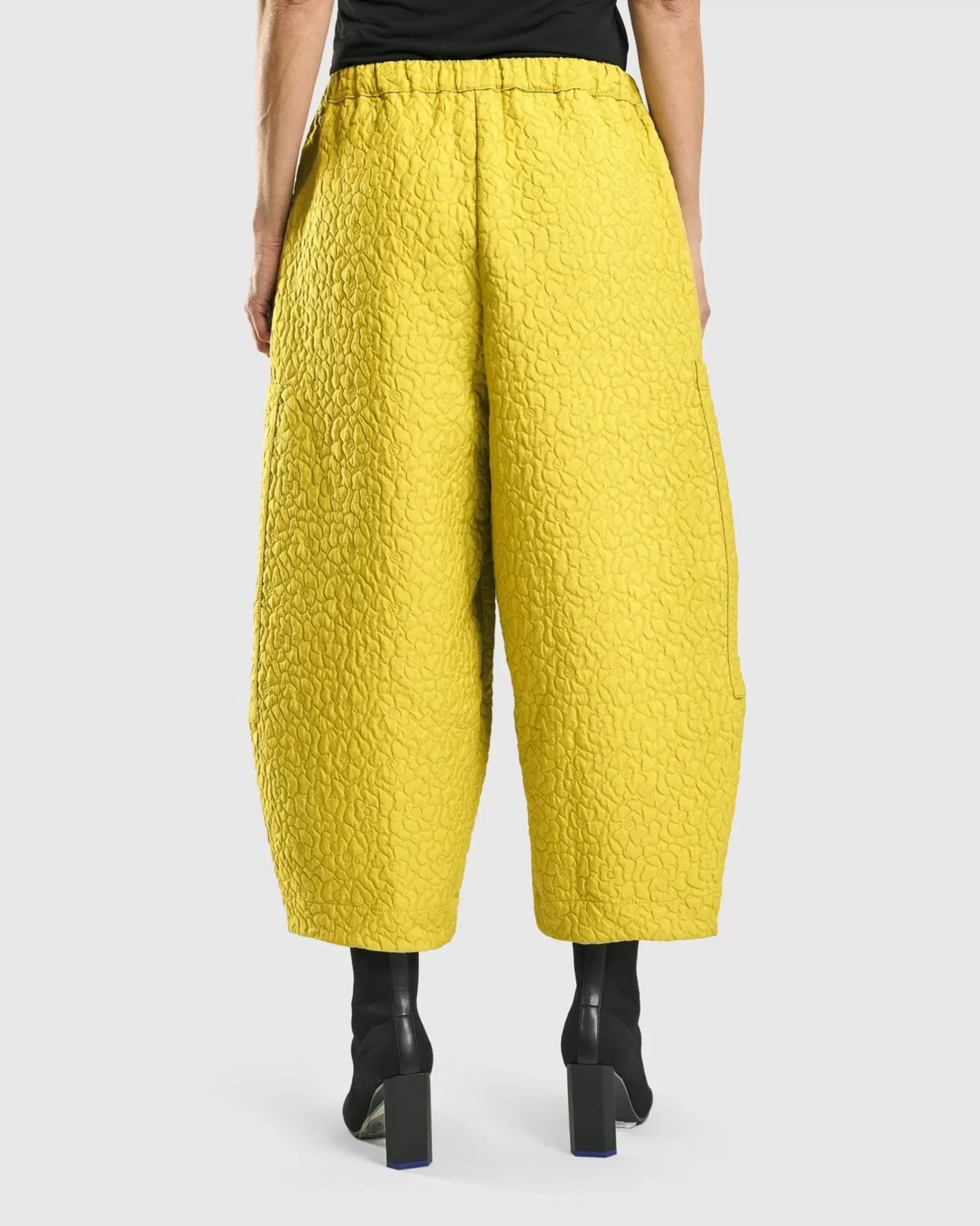 Jacquard Tapestry Pants, Yellow-ALEMBIKA Discount