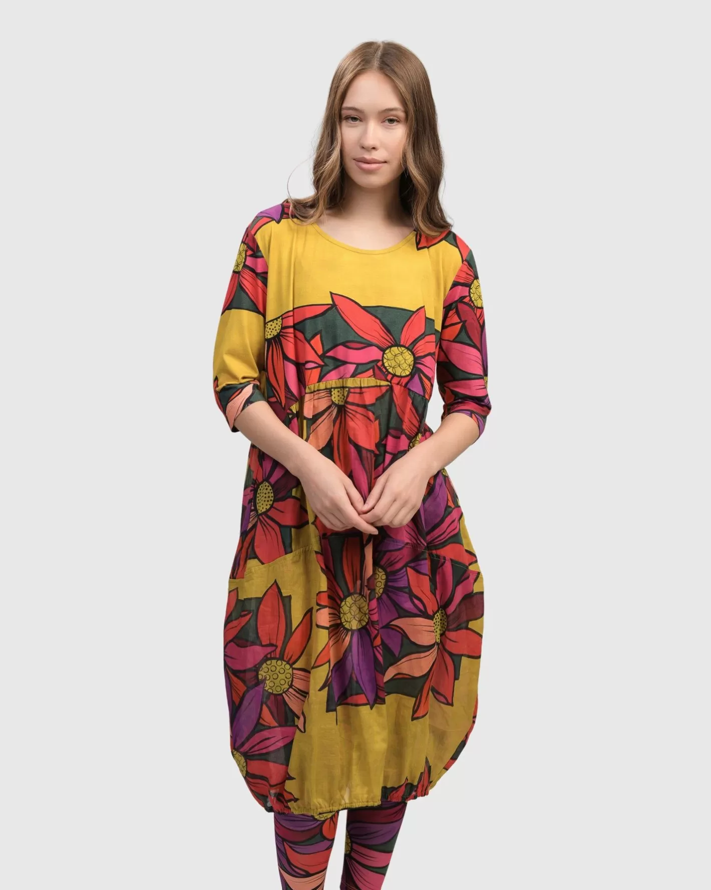 Jasmine Relaxed Dress, Bouquet-ALEMBIKA Hot