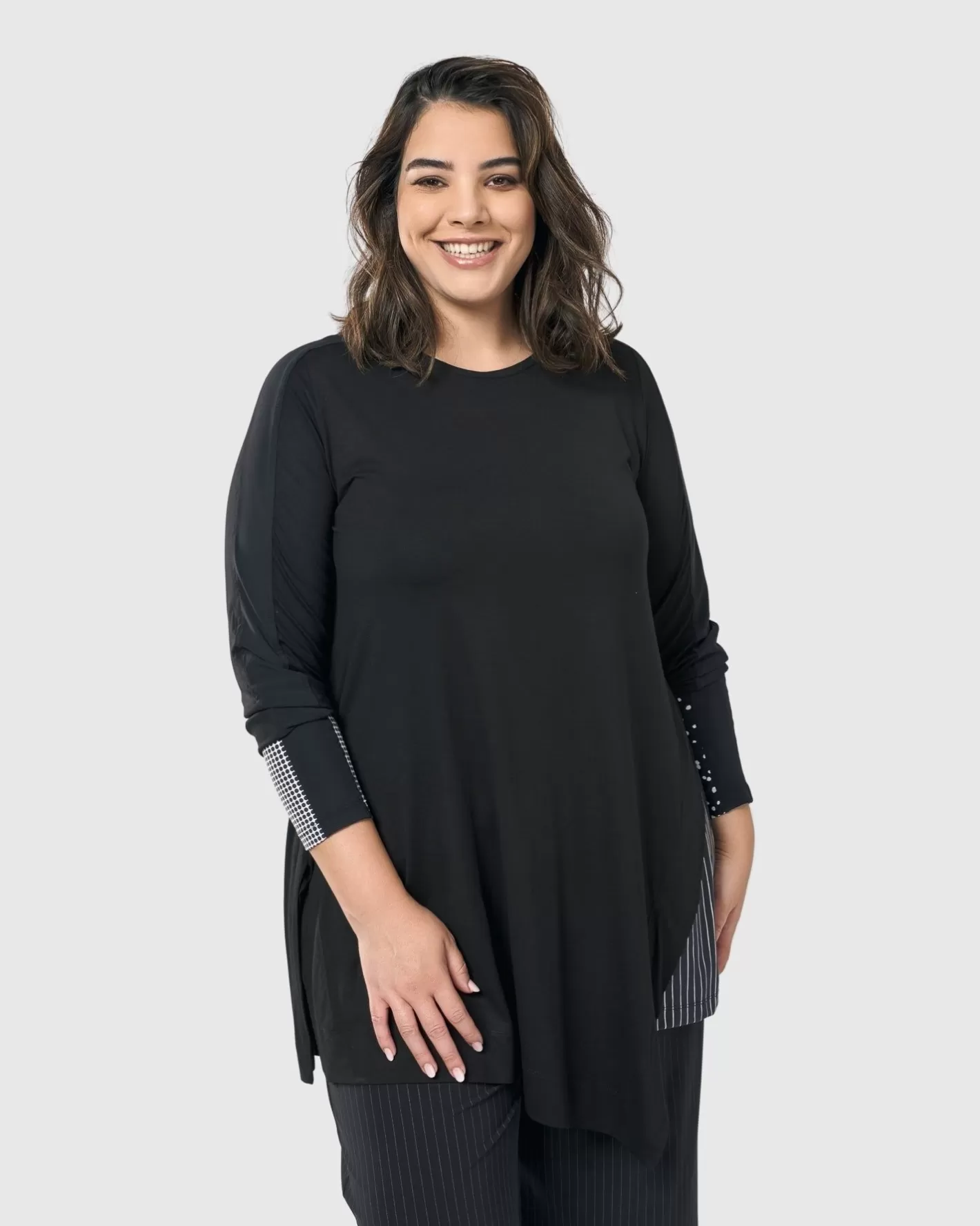 Josie Swing Tunic Top, Mono-ALEMBIKA Cheap