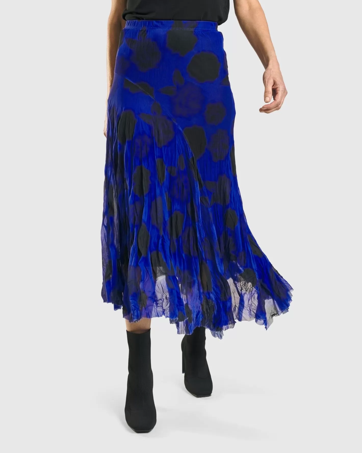 Kusama Swing Skirt, Royal-ALEMBIKA Store