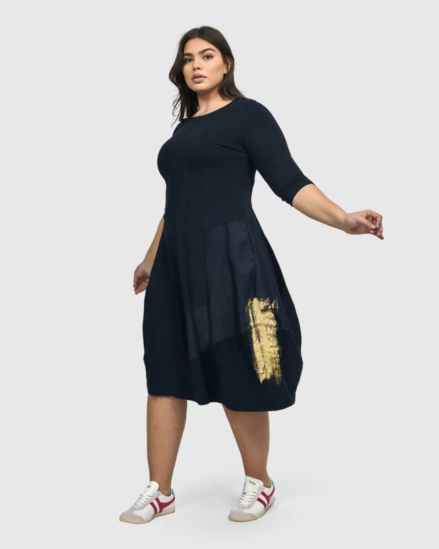 Lexington Crew Cocoon Dress, Navy-ALEMBIKA Discount