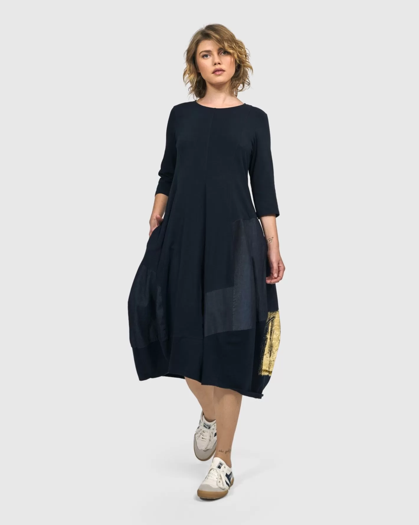 Lexington Crew Cocoon Dress, Navy-ALEMBIKA Discount