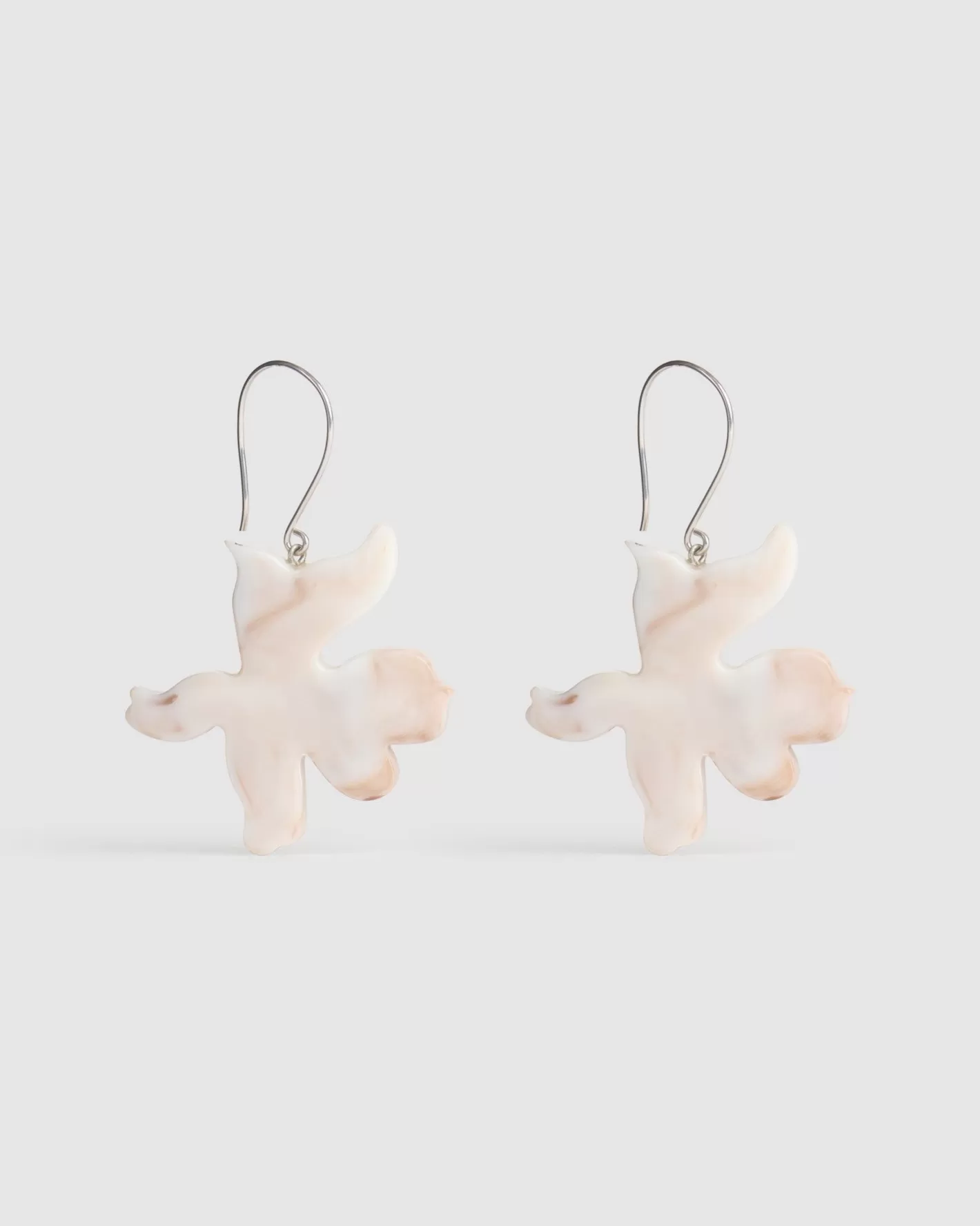 Lotus Dangle Earrings, Oat-ALEMBIKA Sale