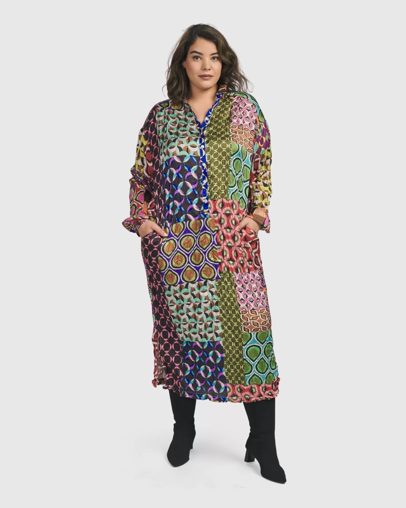 Lucy Kaleidoscope Maxi Dress-ALEMBIKA Clearance