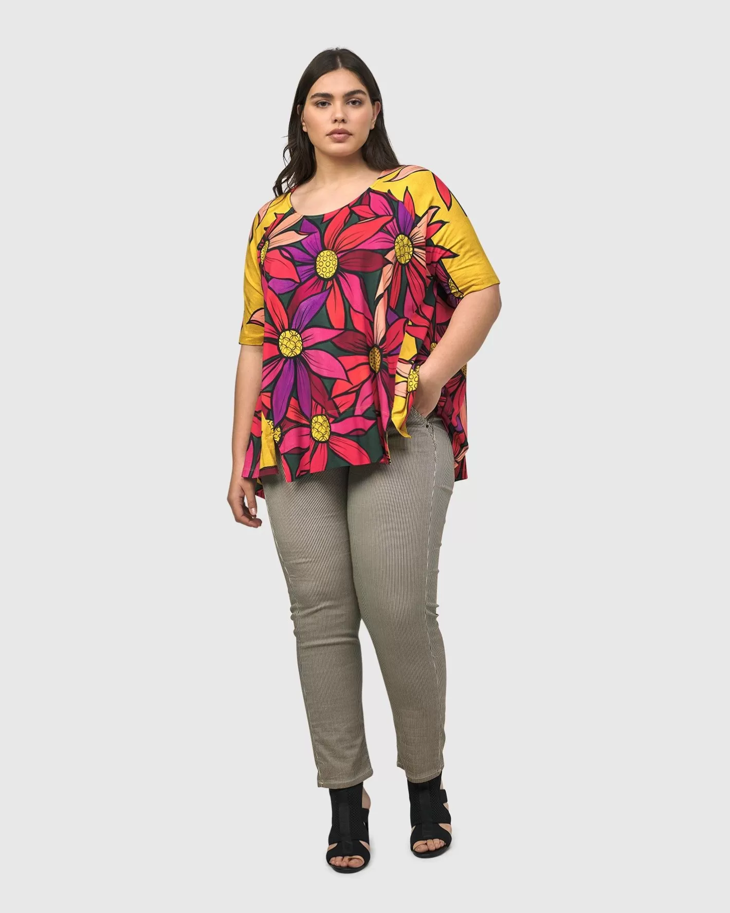 Marigold Trapeze Top, Bouquet-ALEMBIKA Sale