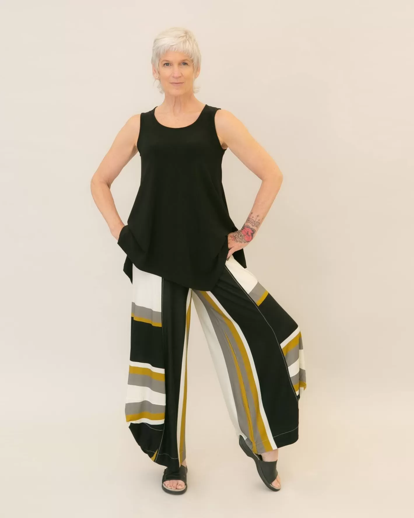 Marla Punto Pants, Stripes-ALEMBIKA New