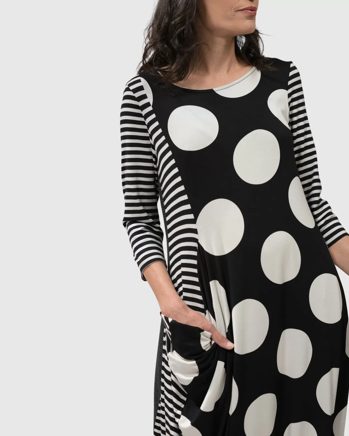 Minnie Midi Dress Mono-ALEMBIKA Outlet