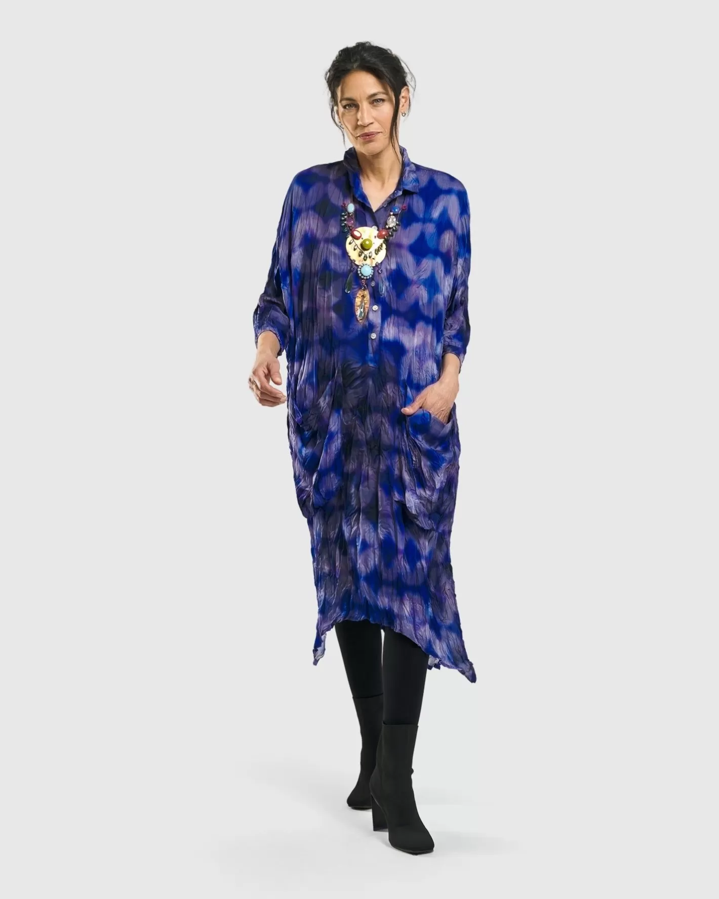 Moonbeam Midi Dress, Royal-ALEMBIKA Discount